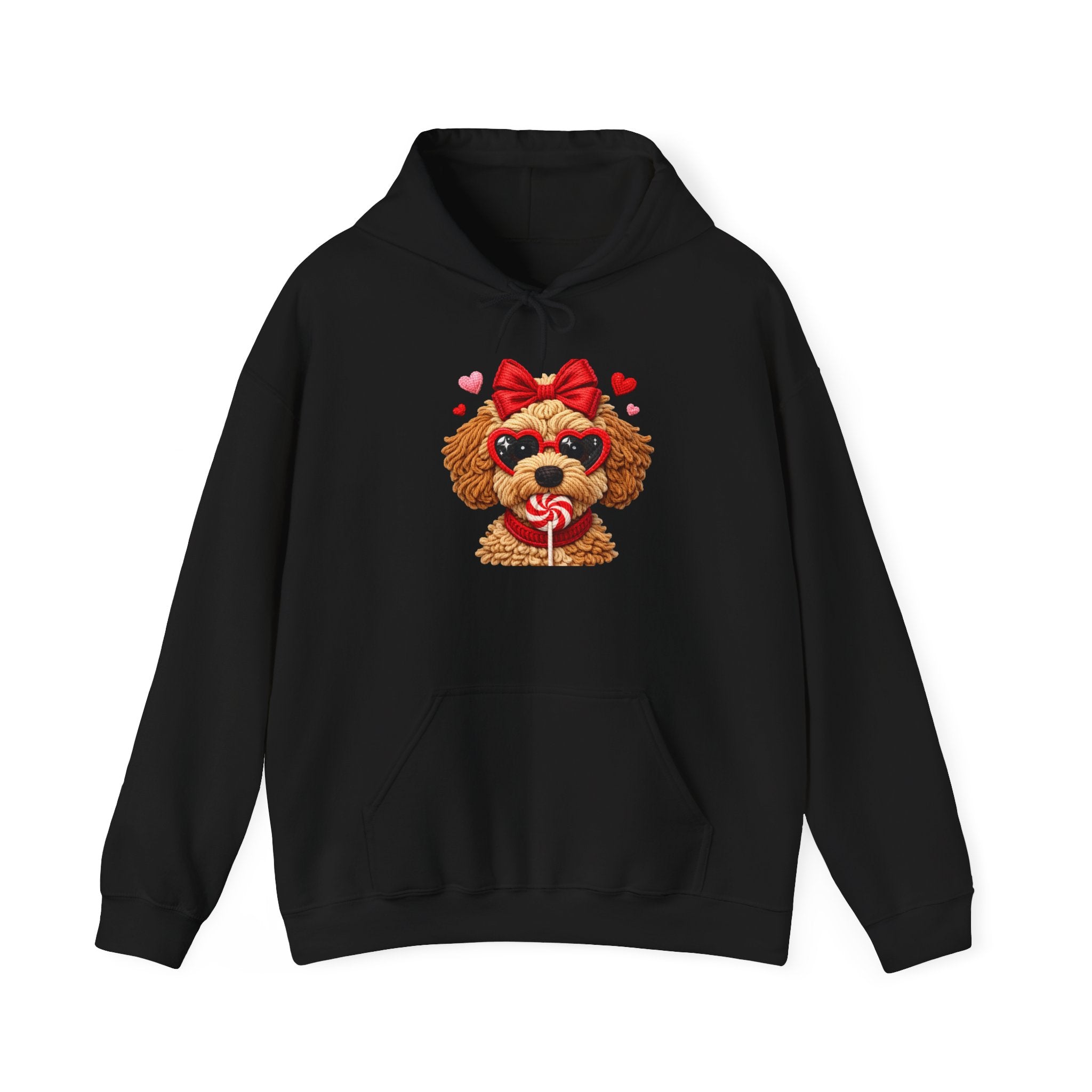 Poodle Puppy Valentine Hoodie