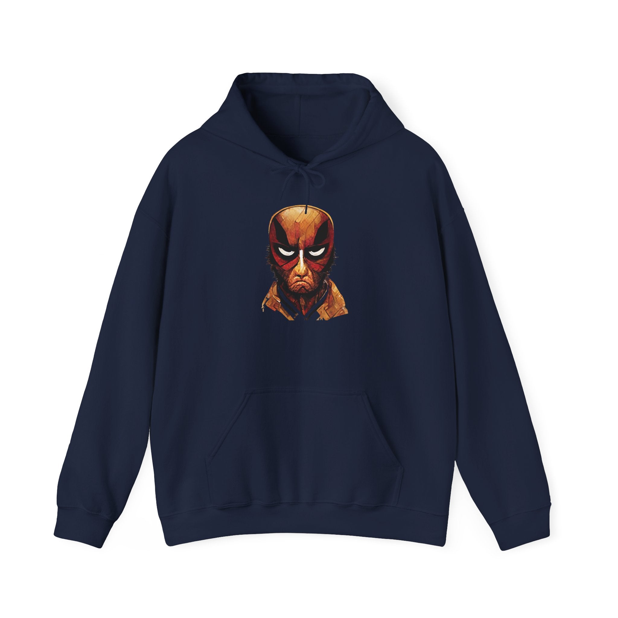 Angry Superhero Mask Graphic Hoodie