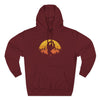 Vintage Sunset Mountain Bigfoot Hoodie Printify