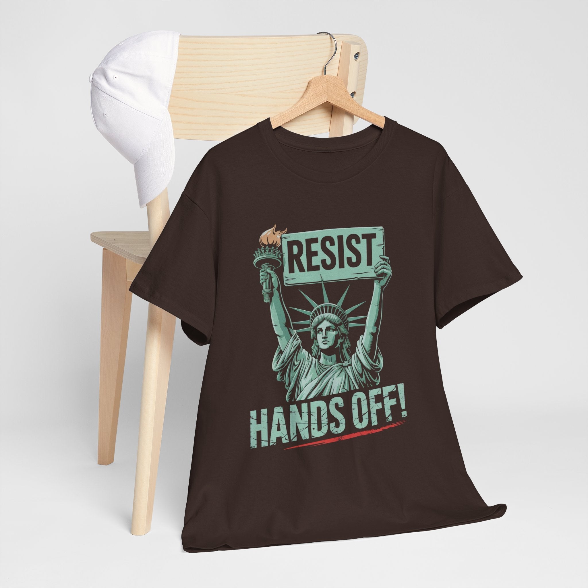 'Resist Hands Off!' Graphic T- Shirt Printify