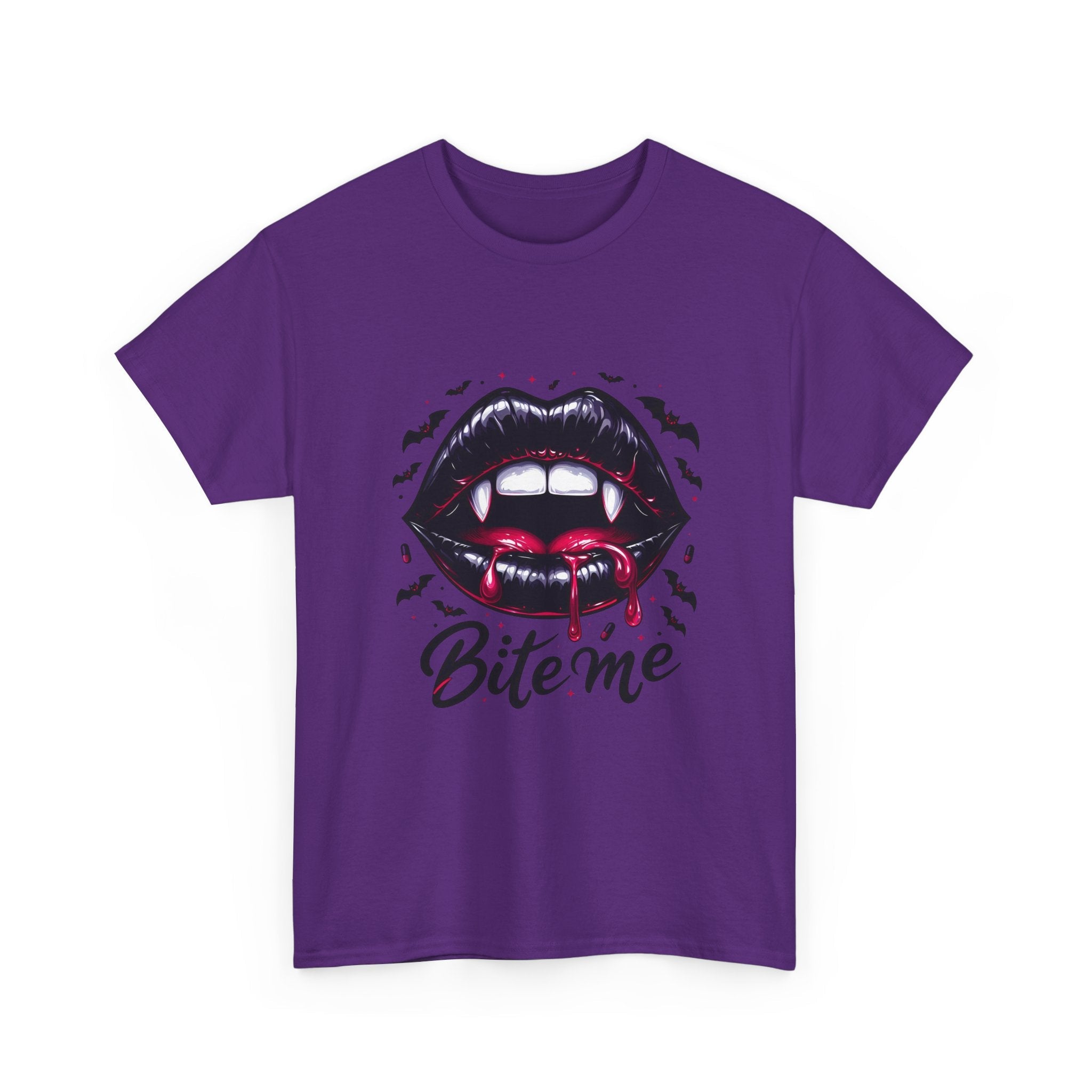 Bite Me Vampire Halloween T- Shirt Printify