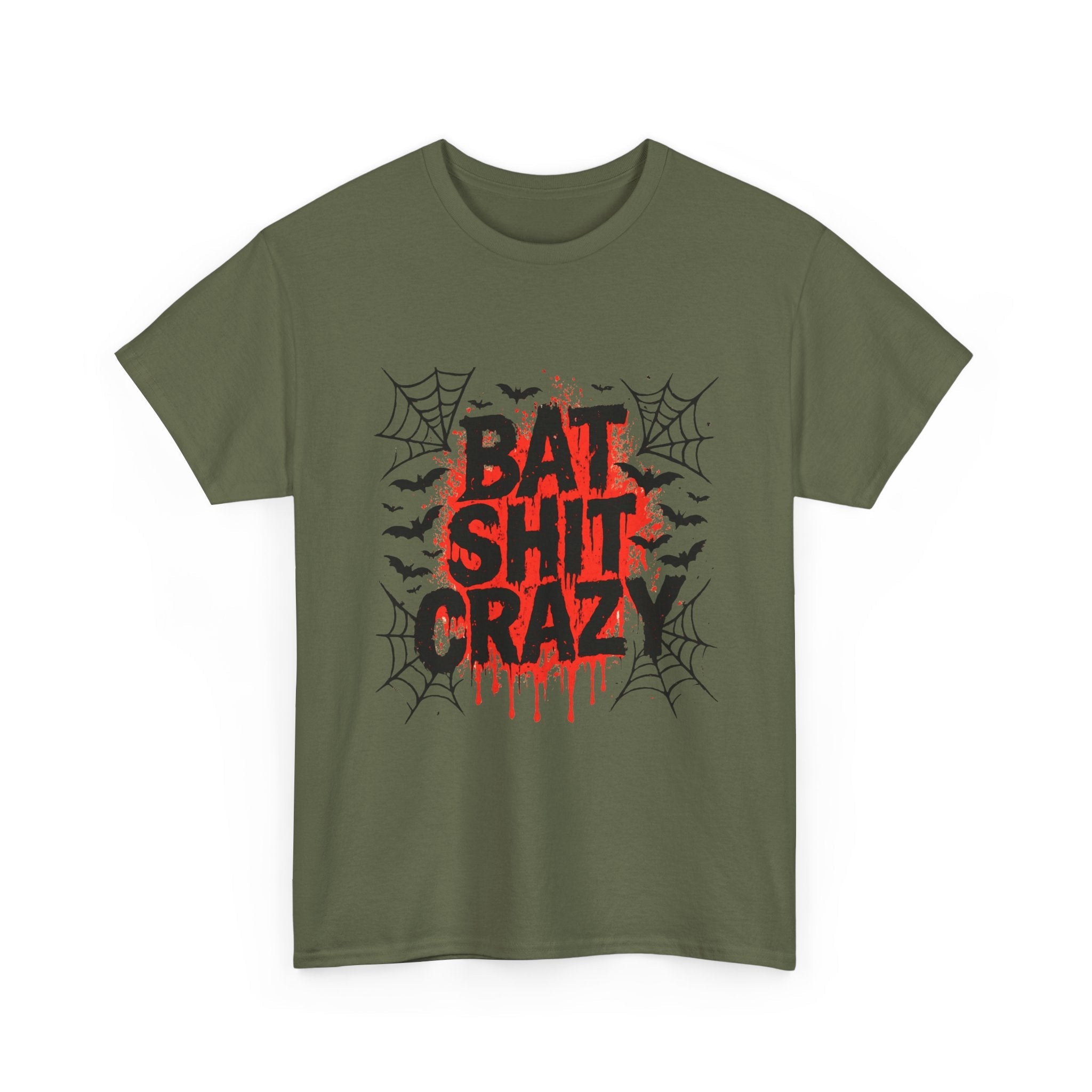 Halloween Bat Shit Crazy  Graphic T-Shirt Printify