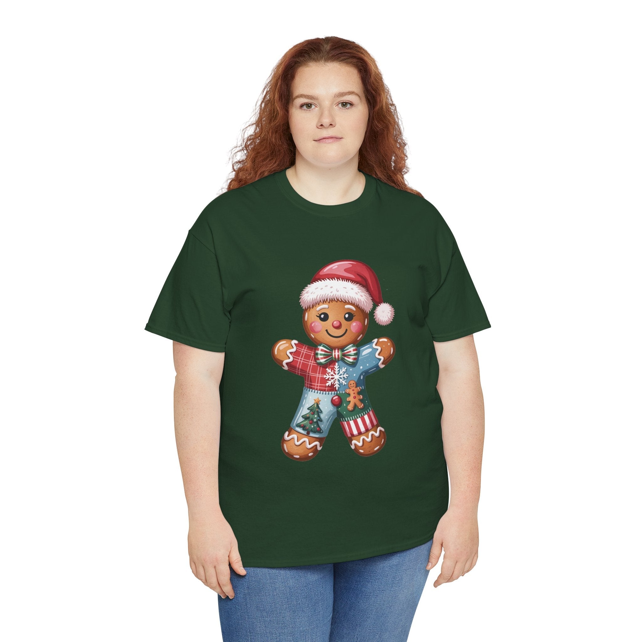 Gingerbread Man Christmas T- Shirt Printify