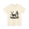 Rustic Deer Graphic T- Shirt Printify
