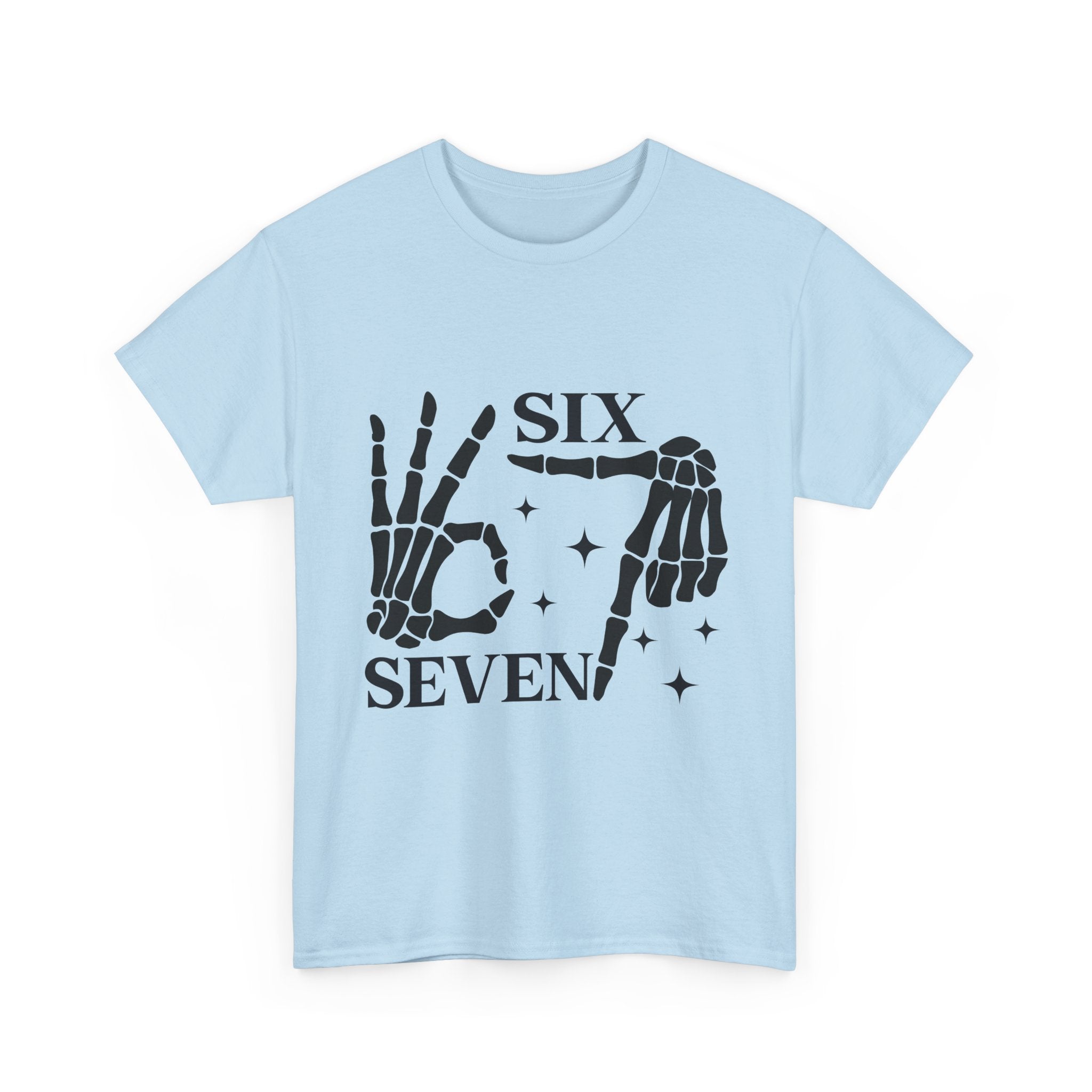 Skeleton Hands 6 - 7 Meme T- Shirt Printify
