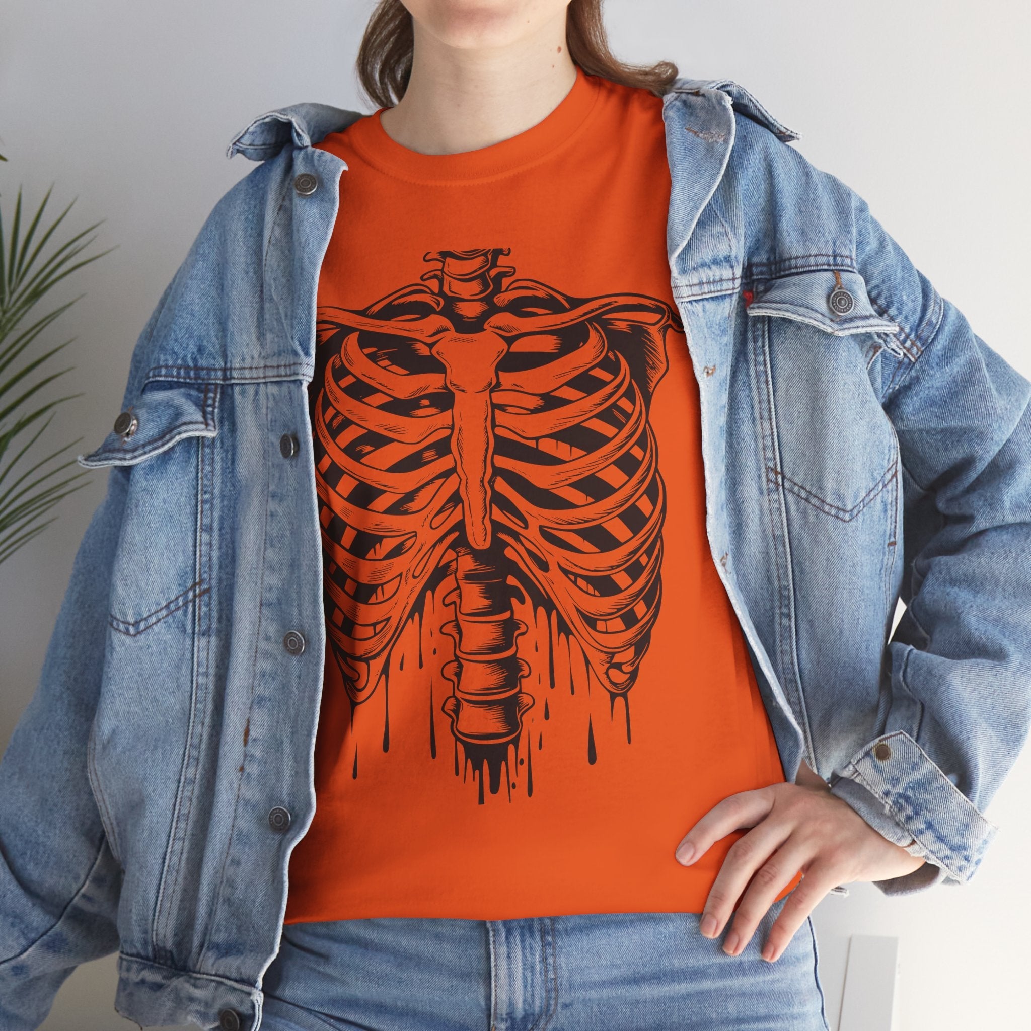 Skeleton Rib Vintage T- Shirt Printify