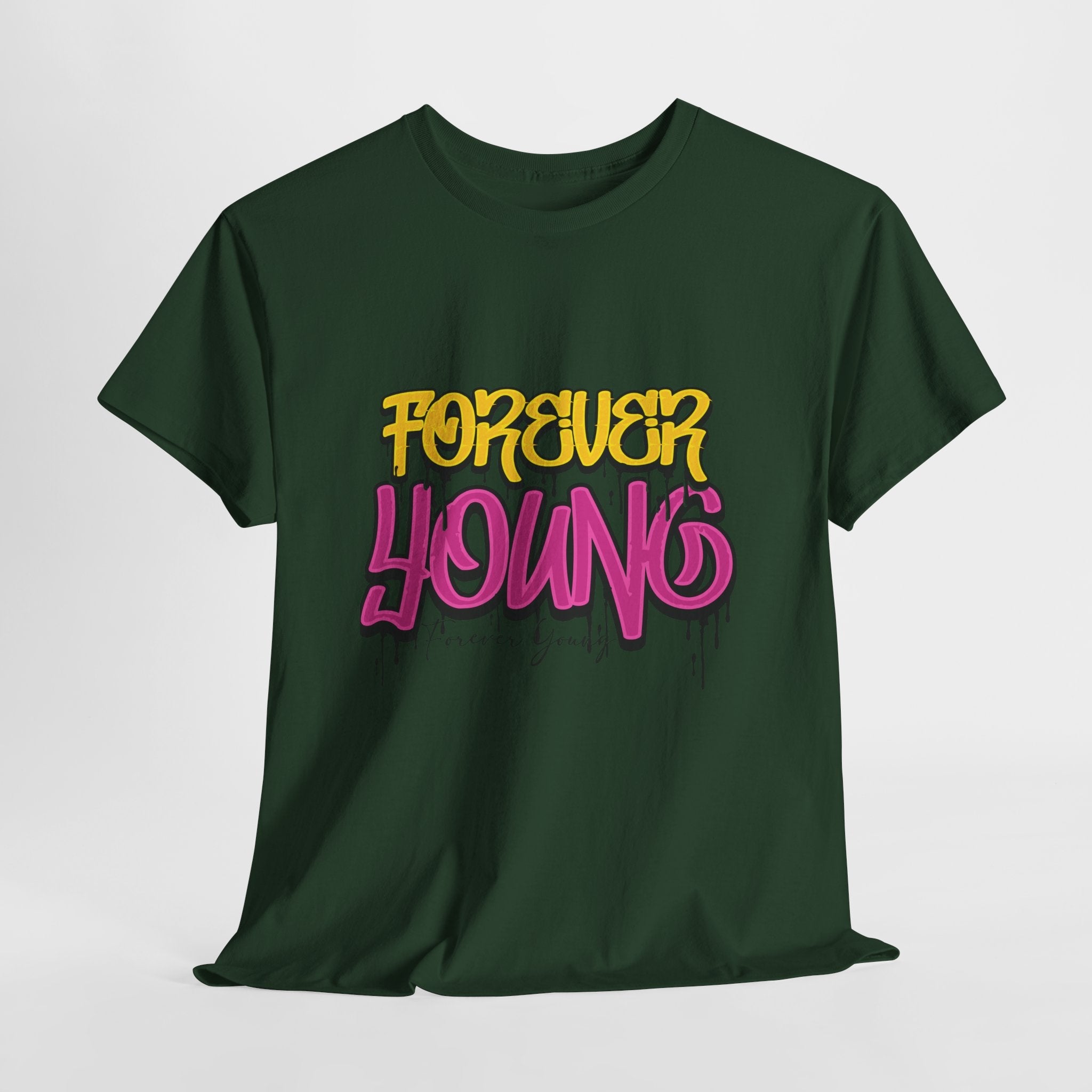 Forever Young Graffiti Graphic T- Shirt Printify