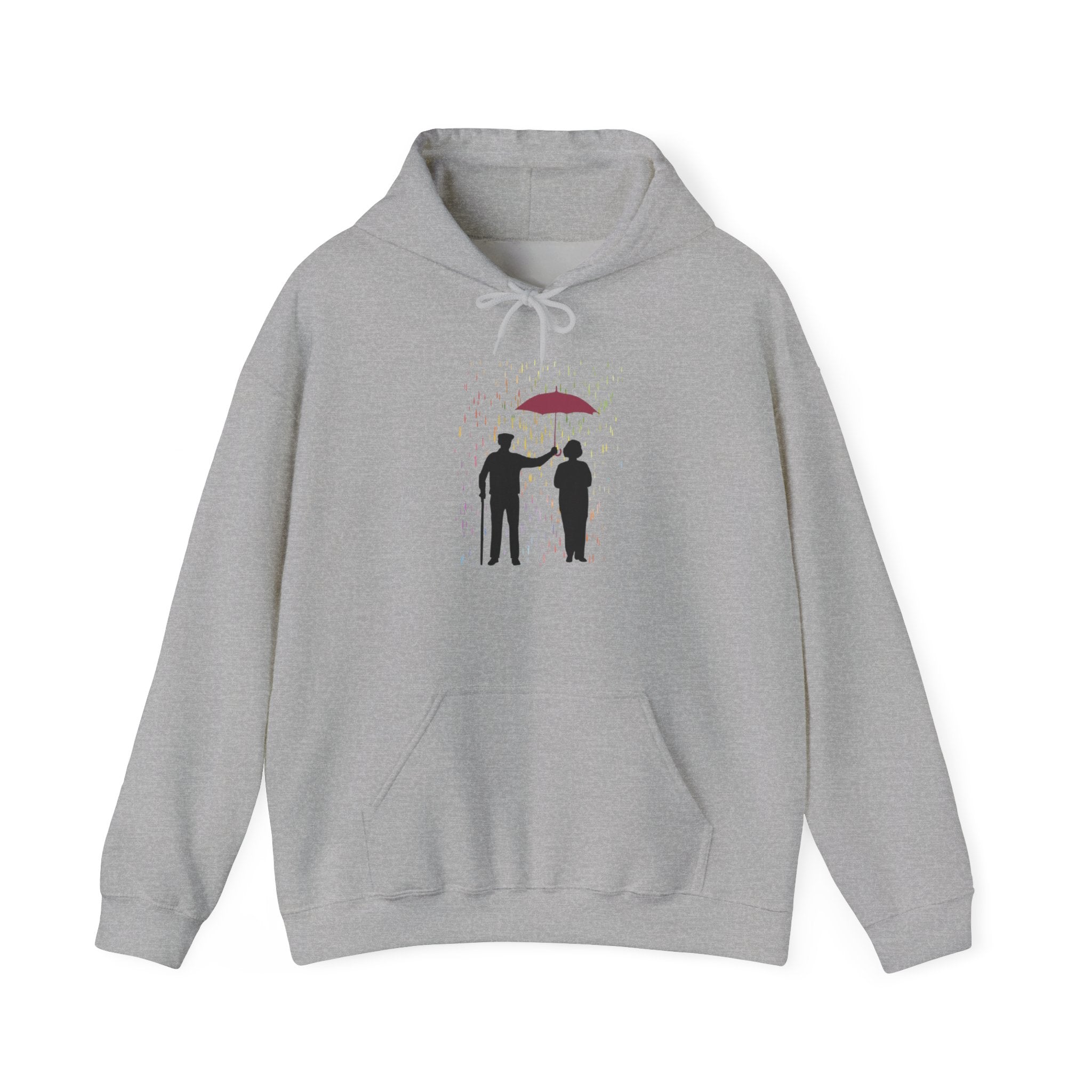 Romantic Couple Umbrella Hoodie