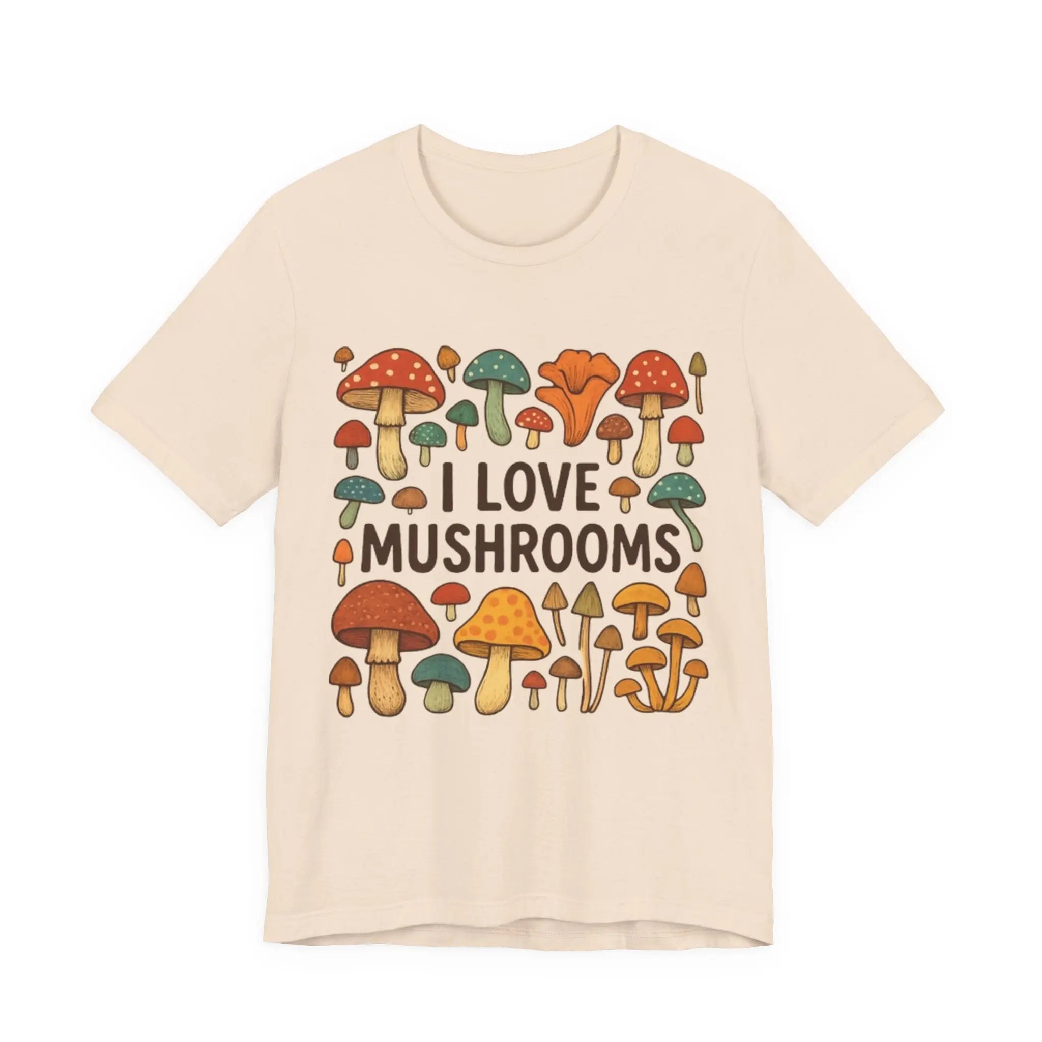 I Love Mushrooms Unisex T-Shirt - Crafted Looks