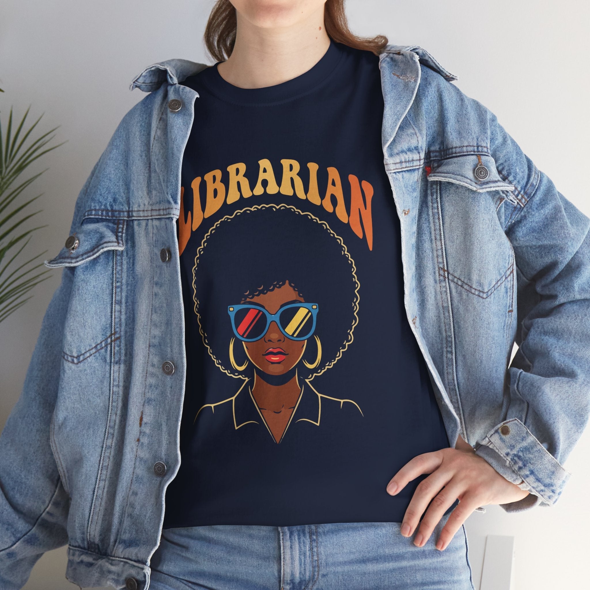 Cool Librarian Unisex Vintage T- Shirt Printify