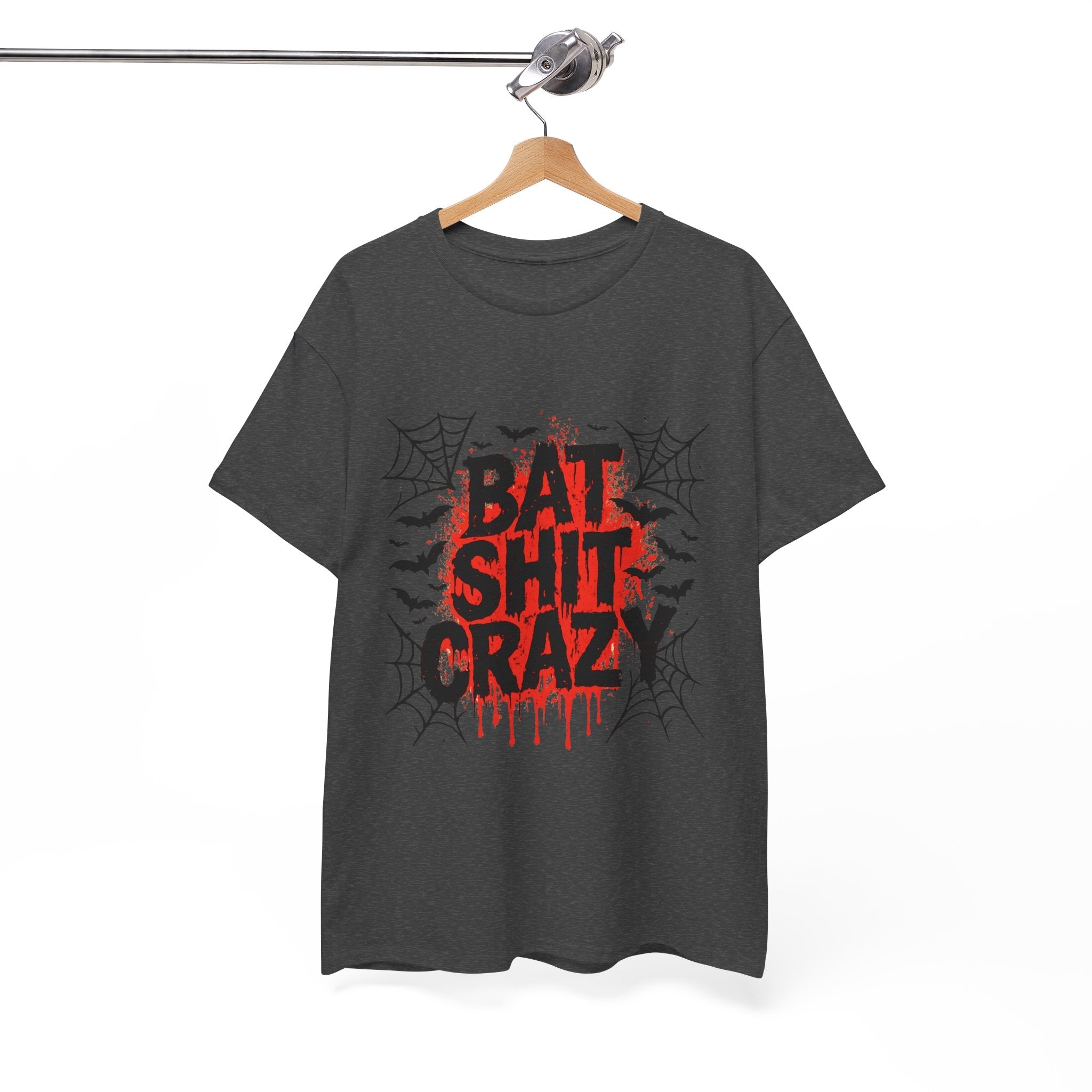 Halloween Bat Shit Crazy  Graphic T-Shirt Printify