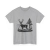 Rustic Deer Graphic T- Shirt Printify