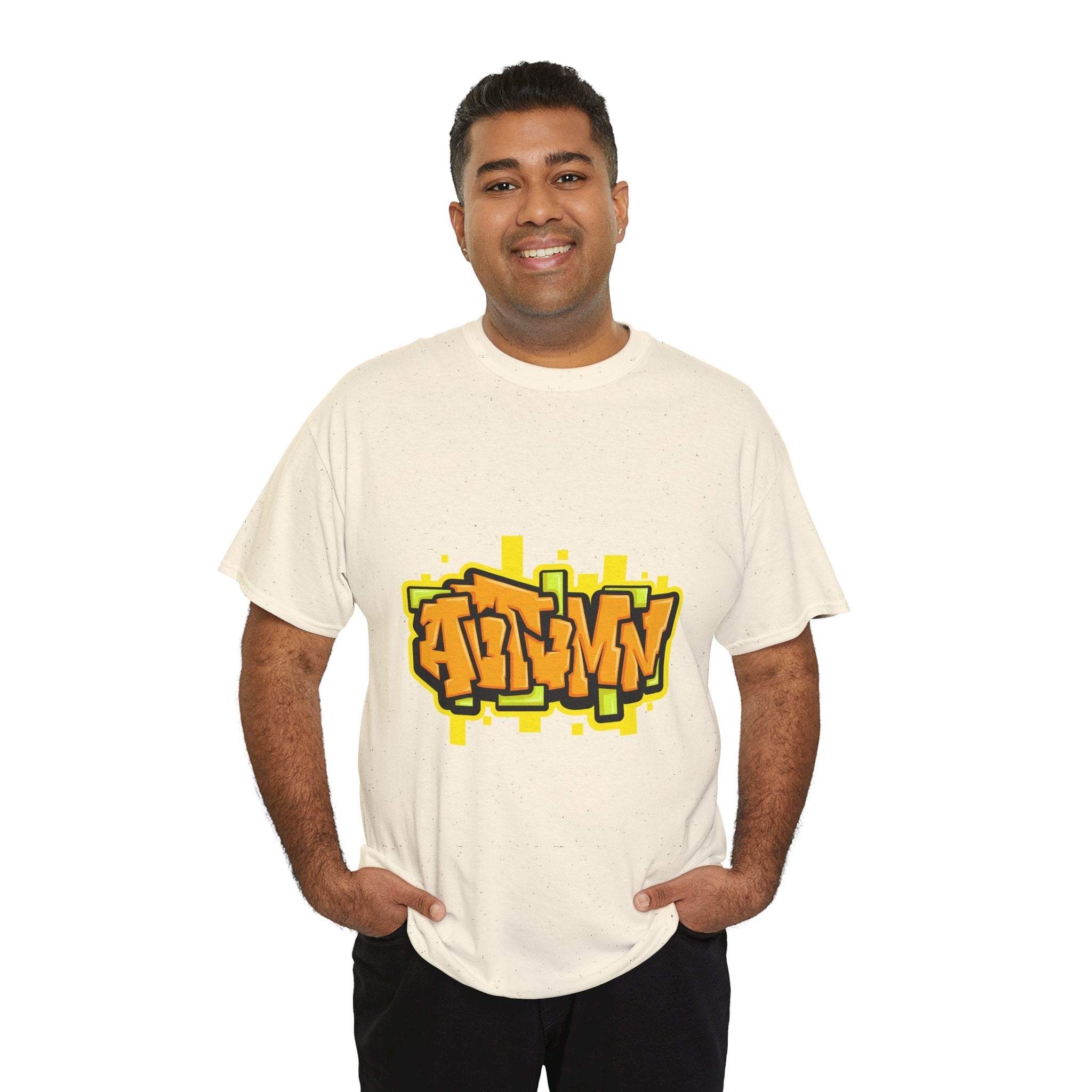 Bold Autumn Graffiti Graphic T-Shirt Printify