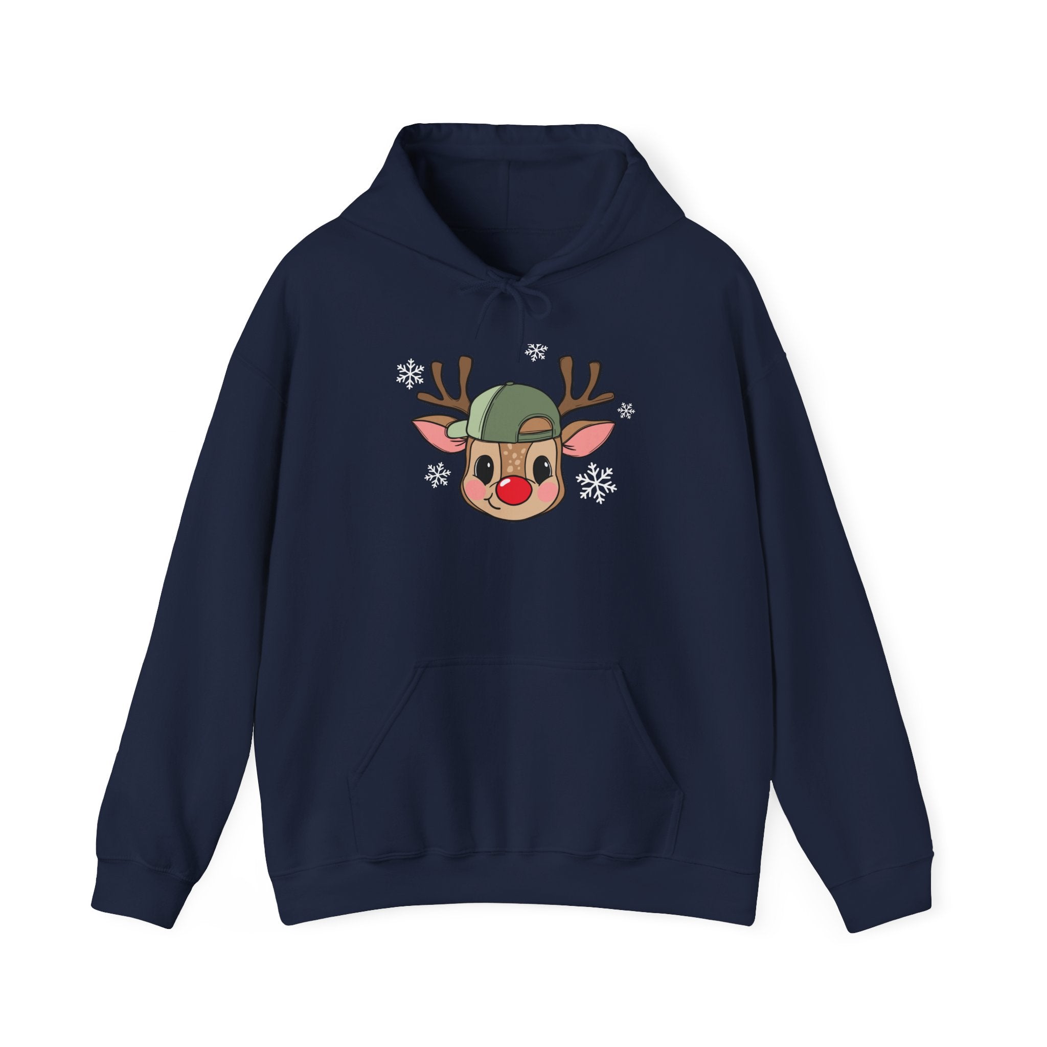 Cute Reindeer Beanie Hoodie Printify
