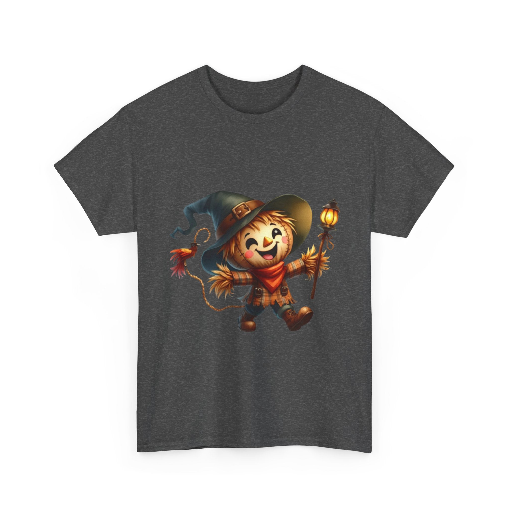 Whimsical Scarecrow Unisex Halloween T- Shirt Printify