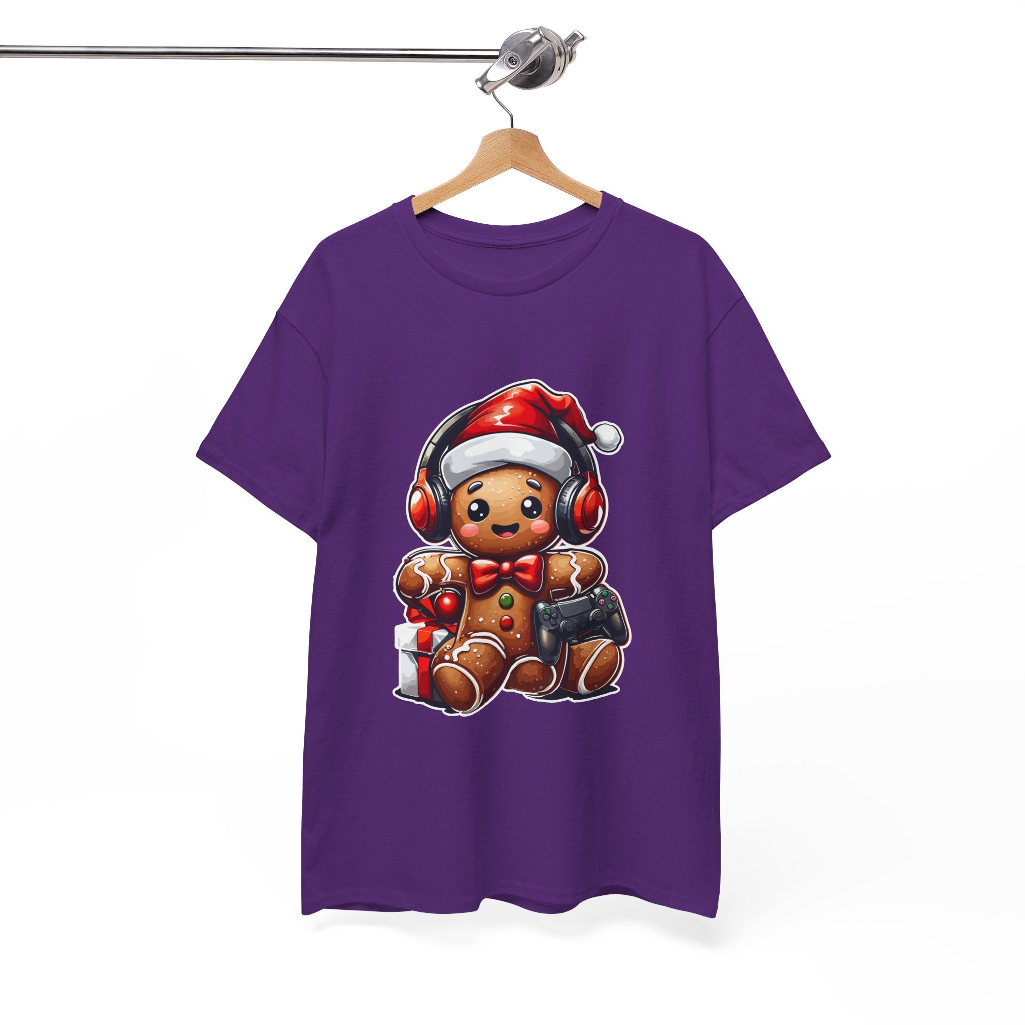 Gamer Gingerbread Unisex Graphic T- Shirt Printify