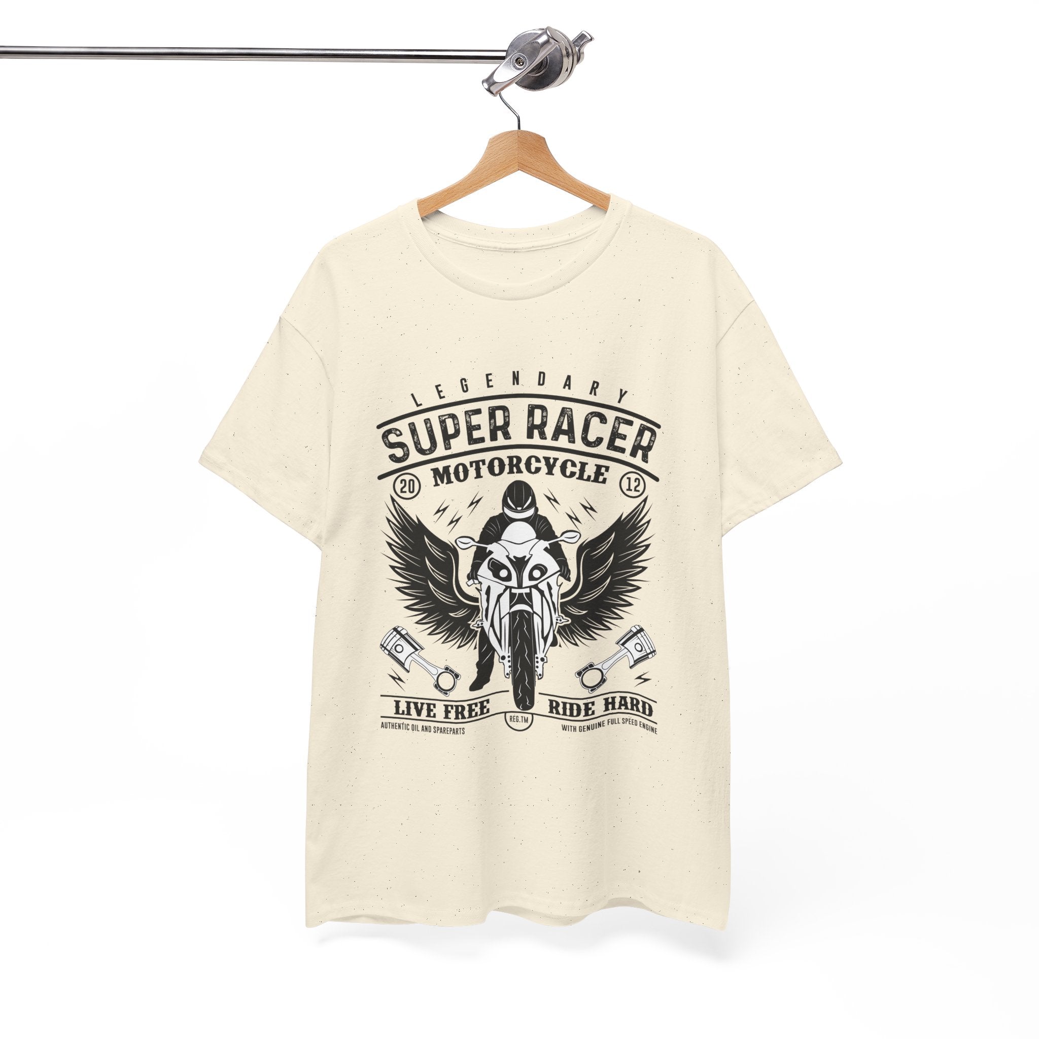 Super Racer Motorcycle T- Shirt Printify