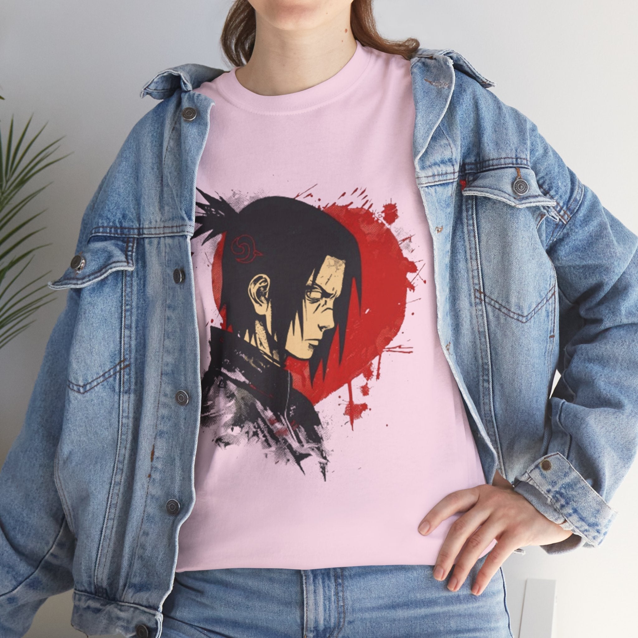 Samurai Shadow Anime Graphic T- Shirt Printify