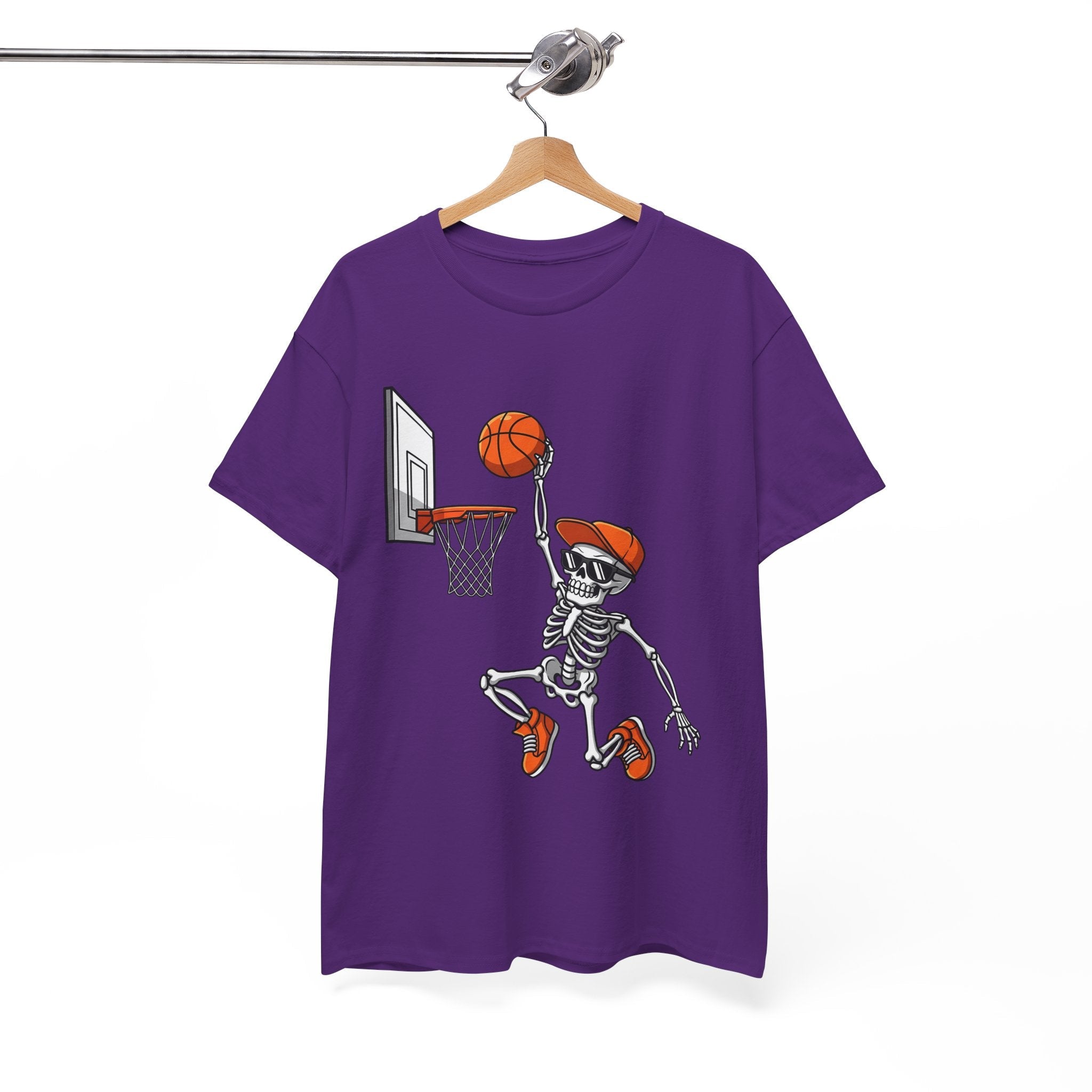 Skeleton Basketball Unisex Graphic T- Shirt Printify