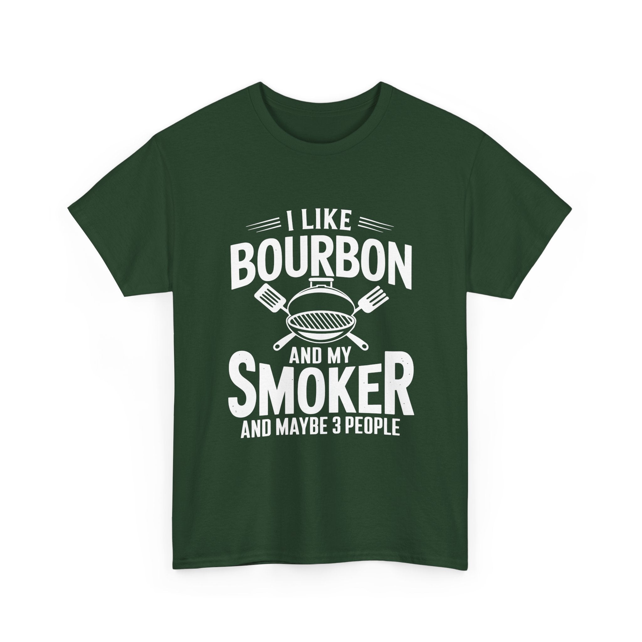 Bourbon Smoker Funny BBQ T- Shirt Printify