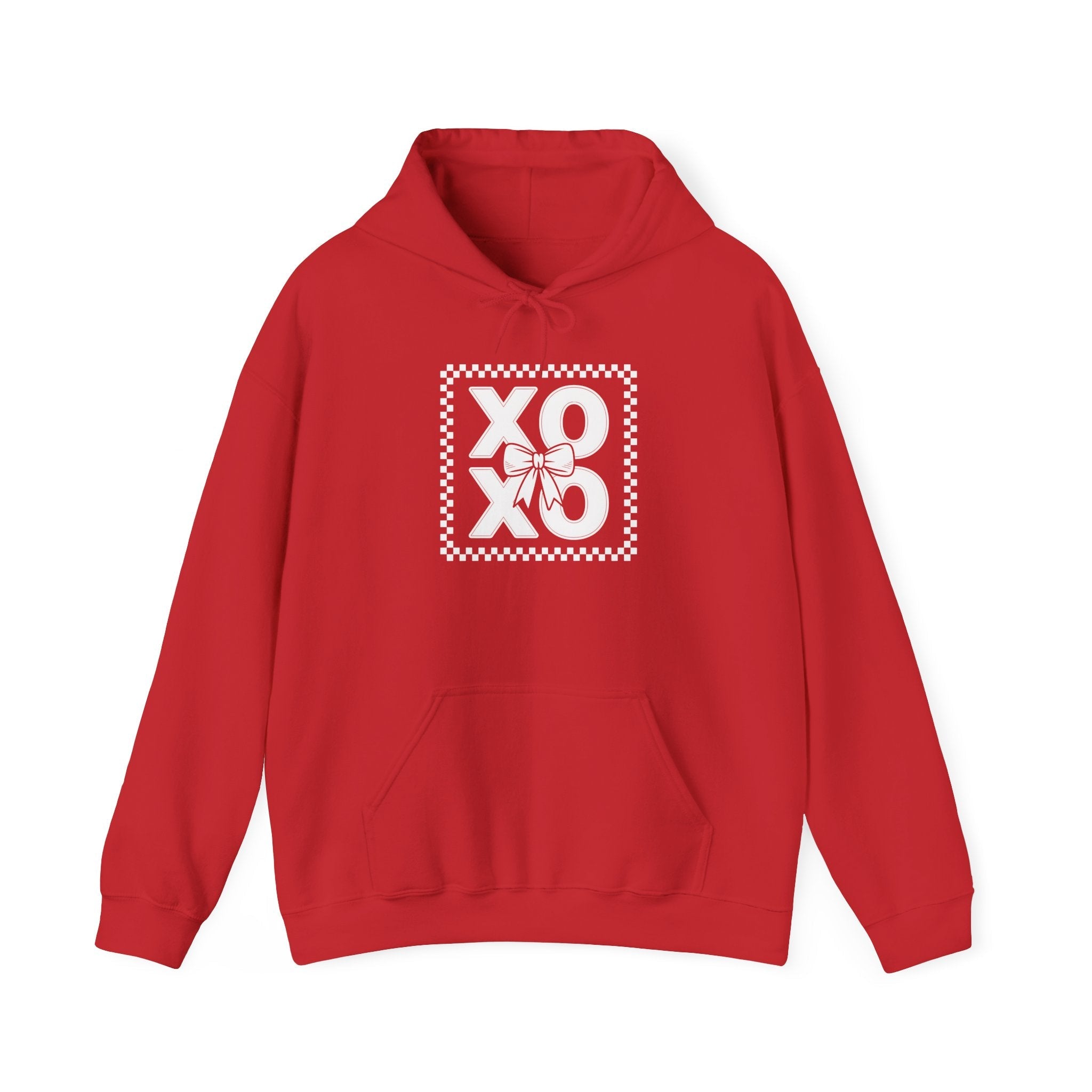 XOXO Checkerboard Hoodie Printify