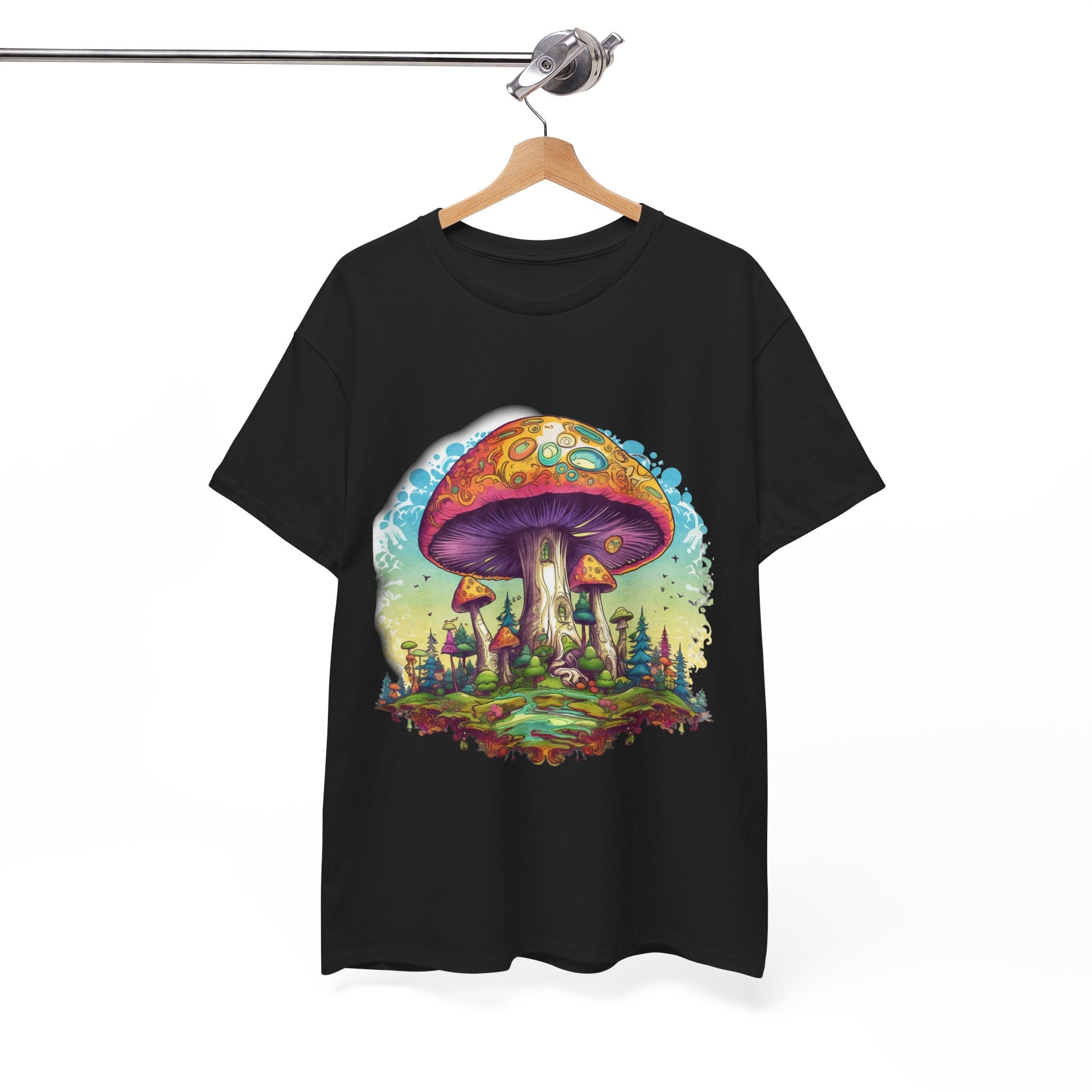 Colorful Mushroom Art Graphic T-Shirt Printify