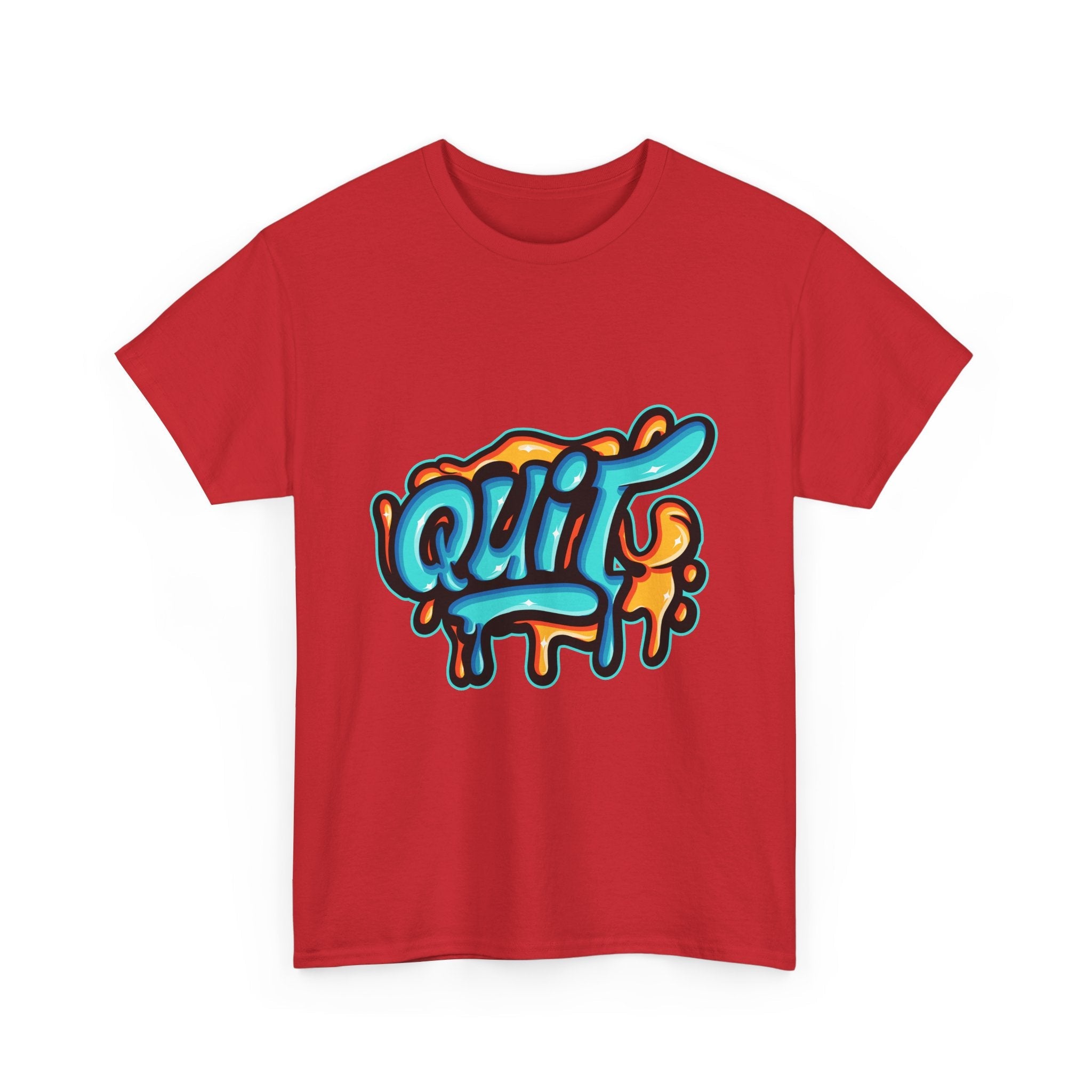 Graffiti Style Quit T-Shirt Printify