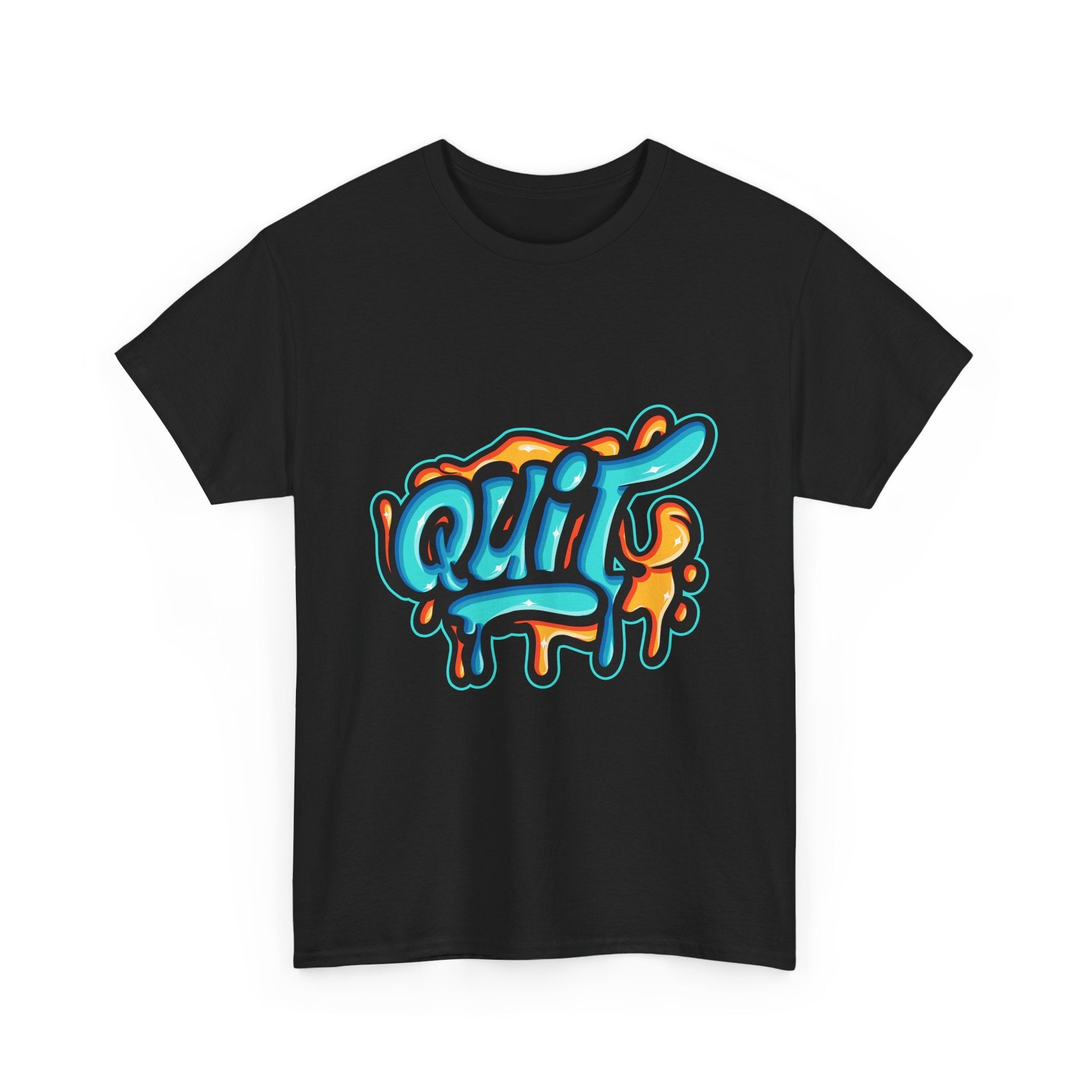 Graffiti Style Quit T-Shirt Printify
