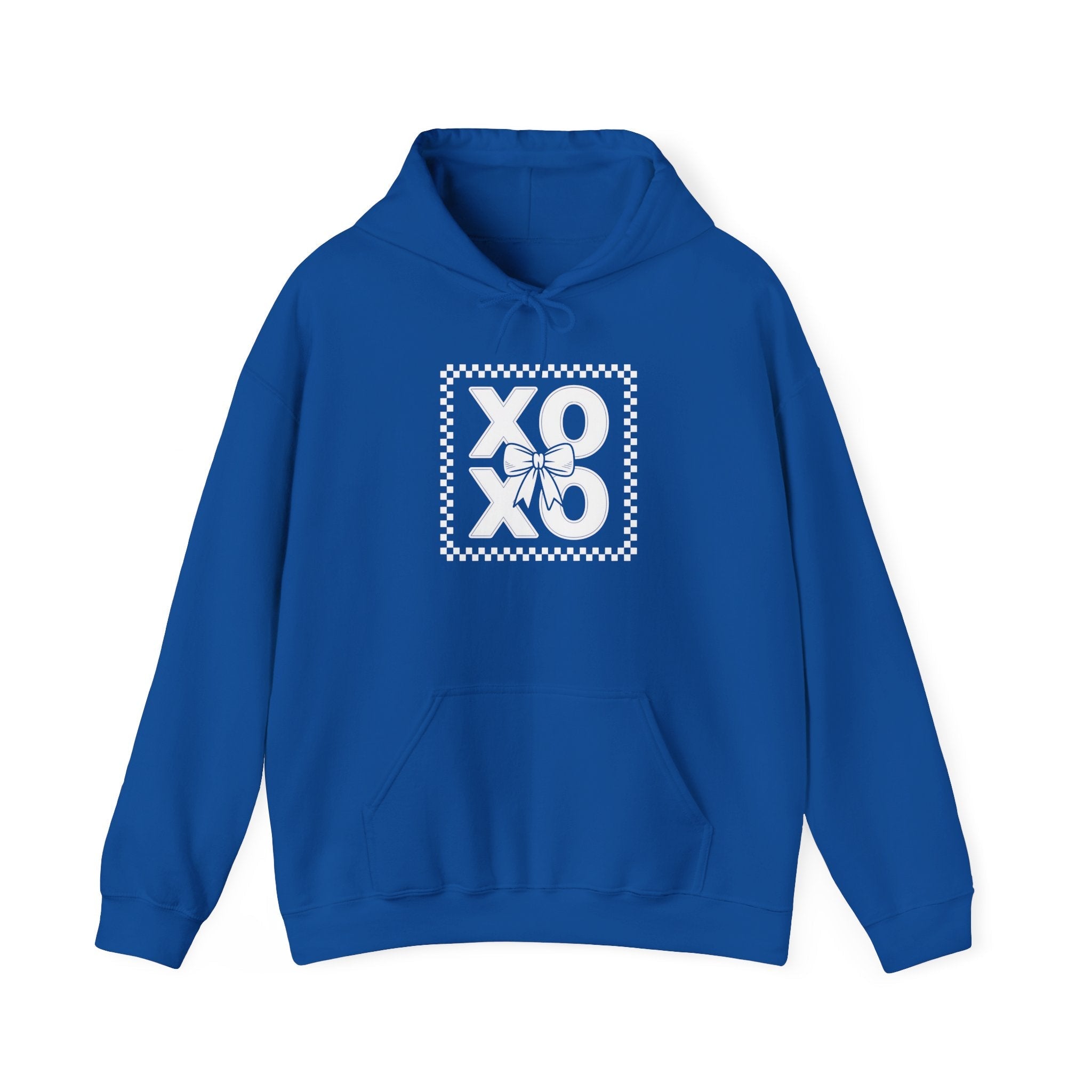 XOXO Checkerboard Hoodie Printify