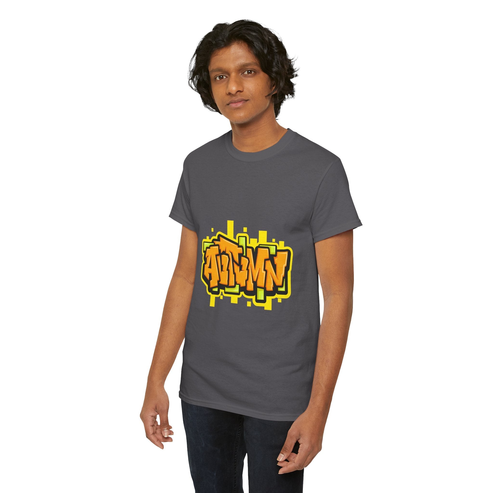 Bold Autumn Graffiti Graphic T-Shirt Printify