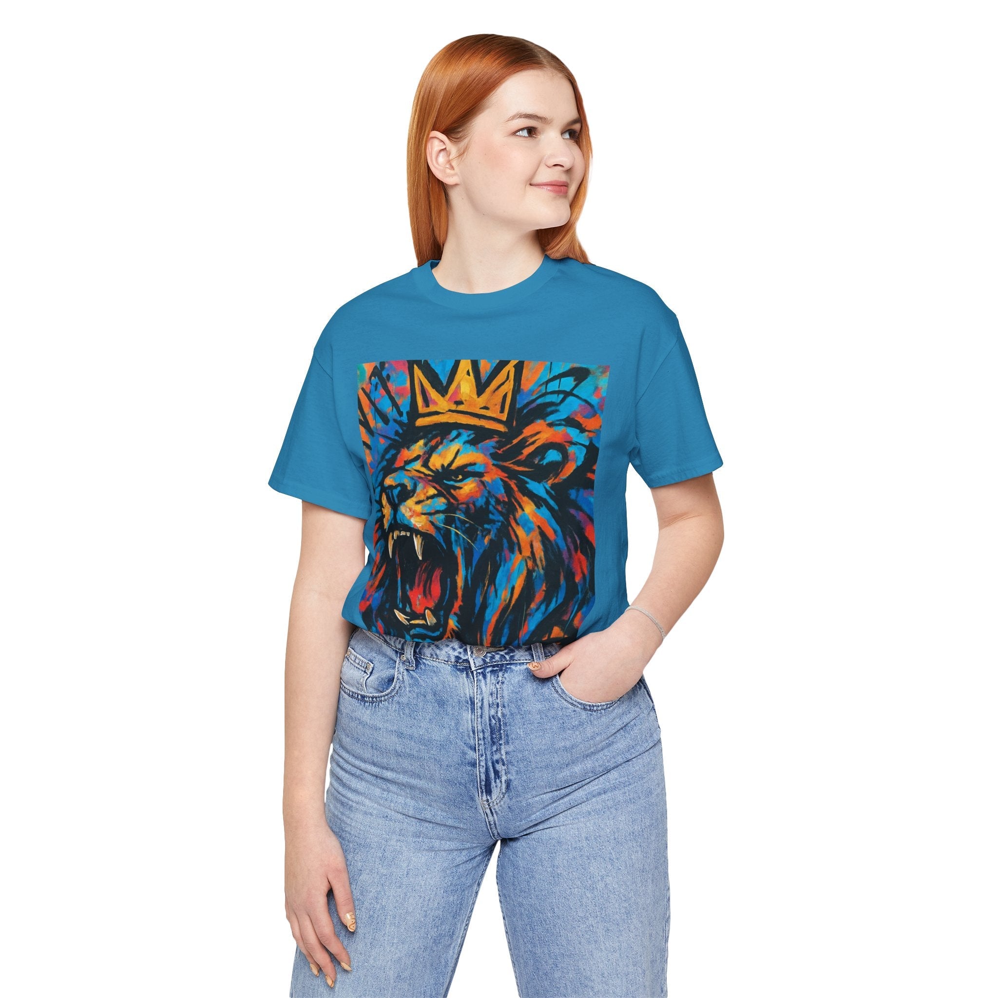 Roaring Lion Graffiti T-Shirt Printify