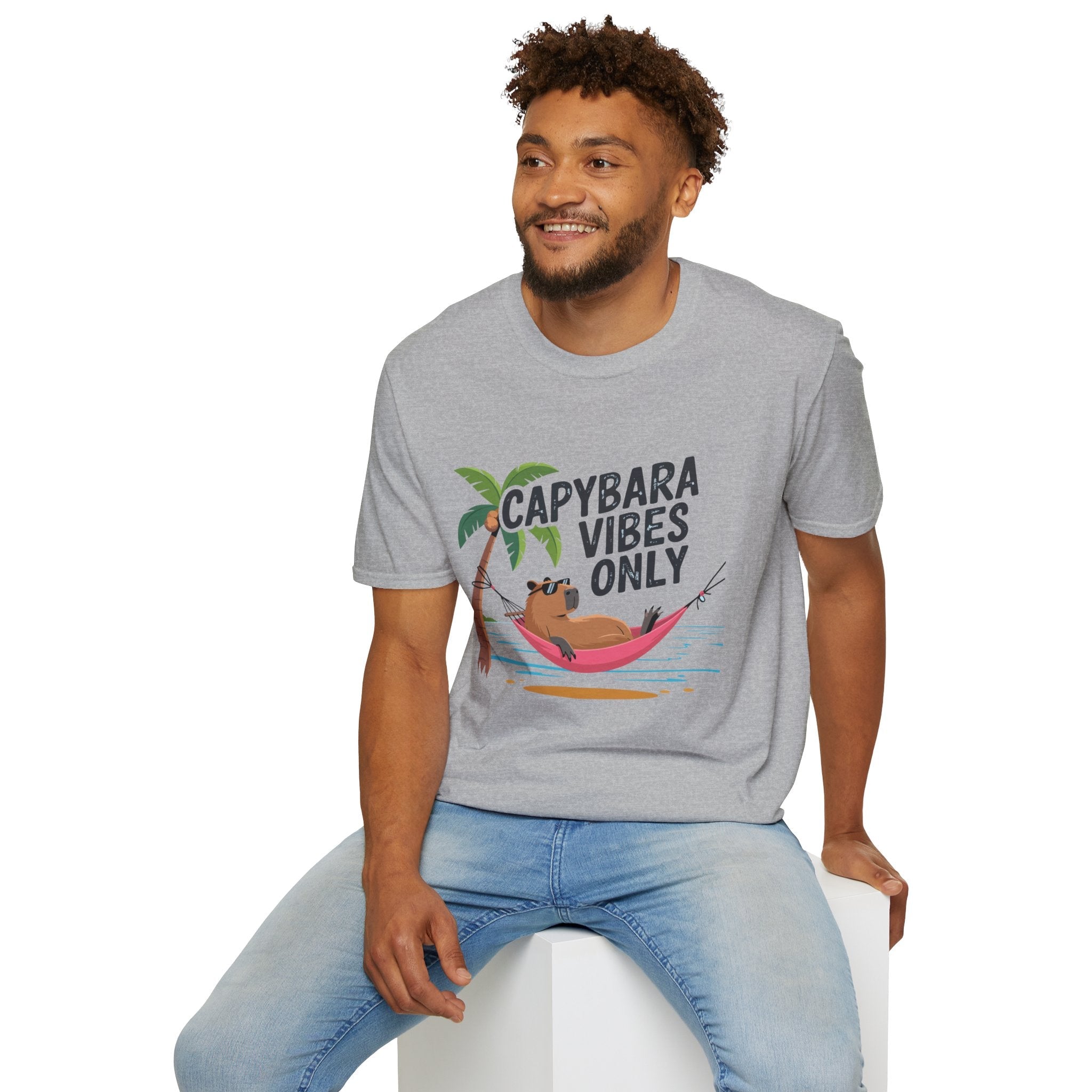 Capybara Vibes Only T-Shirt Printify