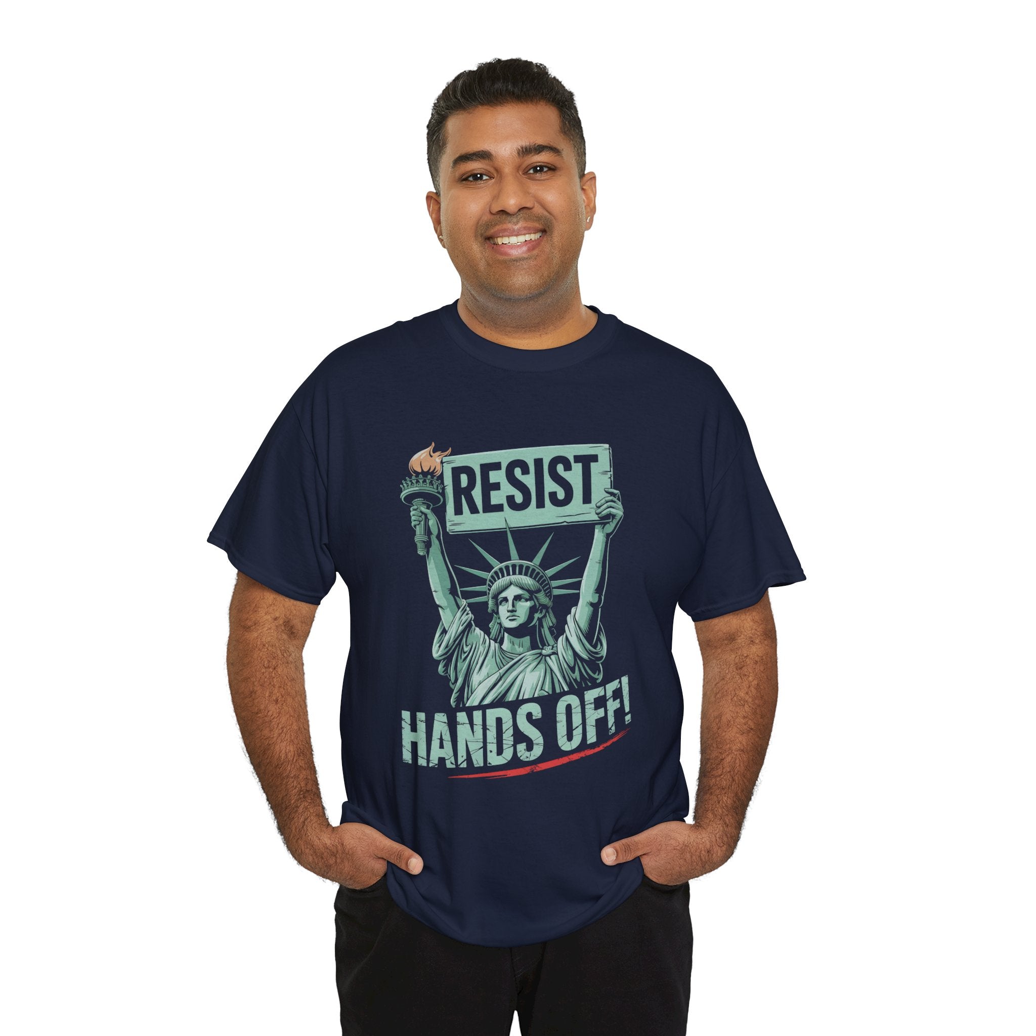 'Resist Hands Off!' Graphic T- Shirt Printify