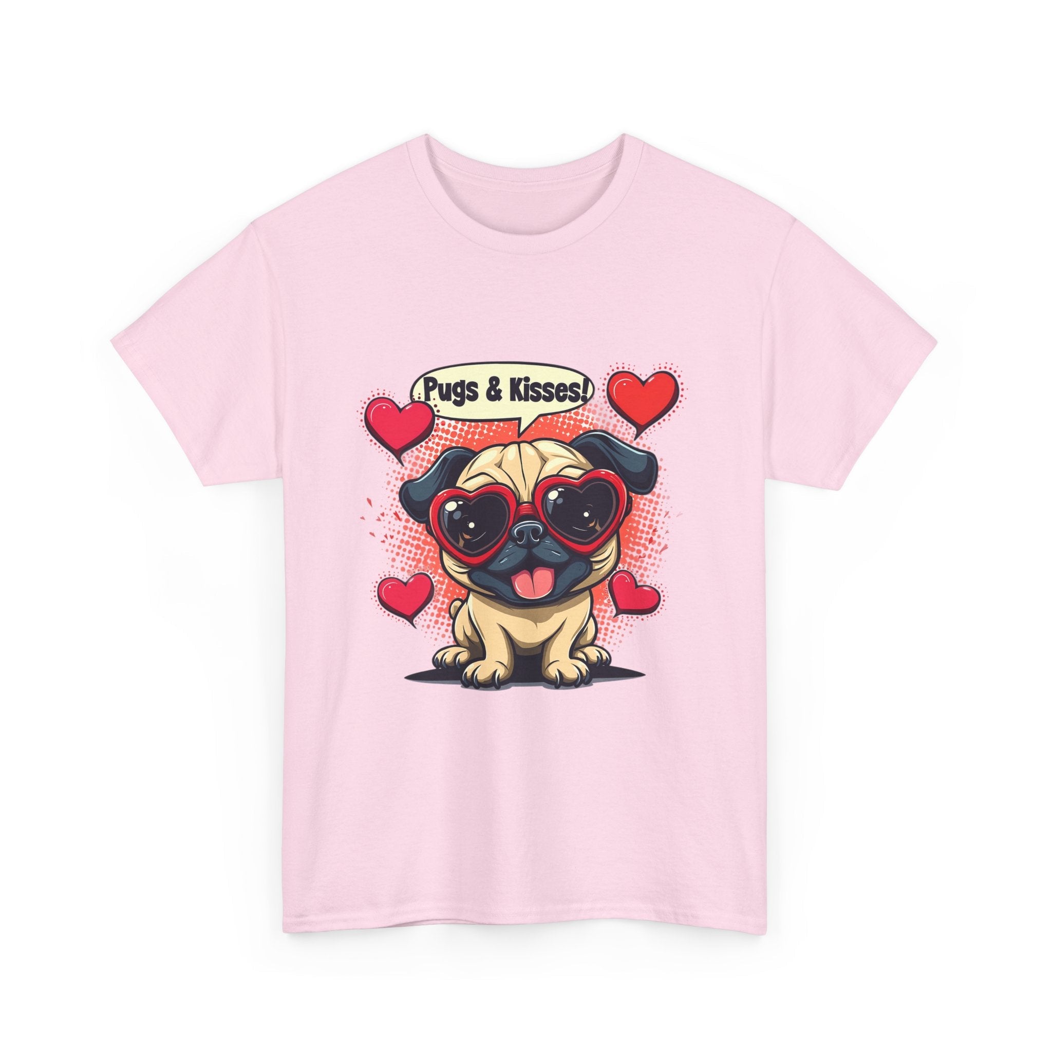 Pugs & Kisses Unisex Graphic T- Shirt Printify
