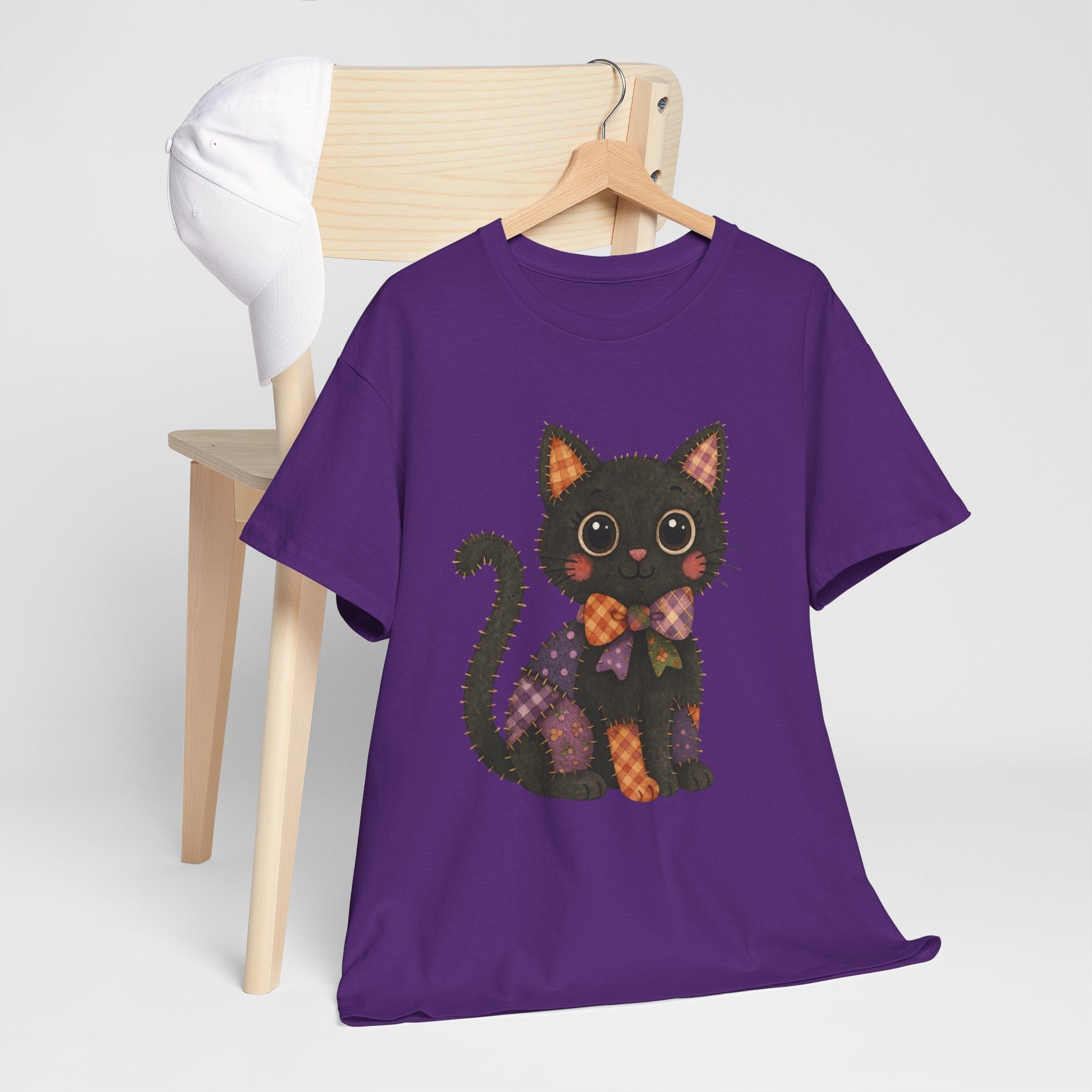 Cute Black Cat Halloween T- Shirt Printify