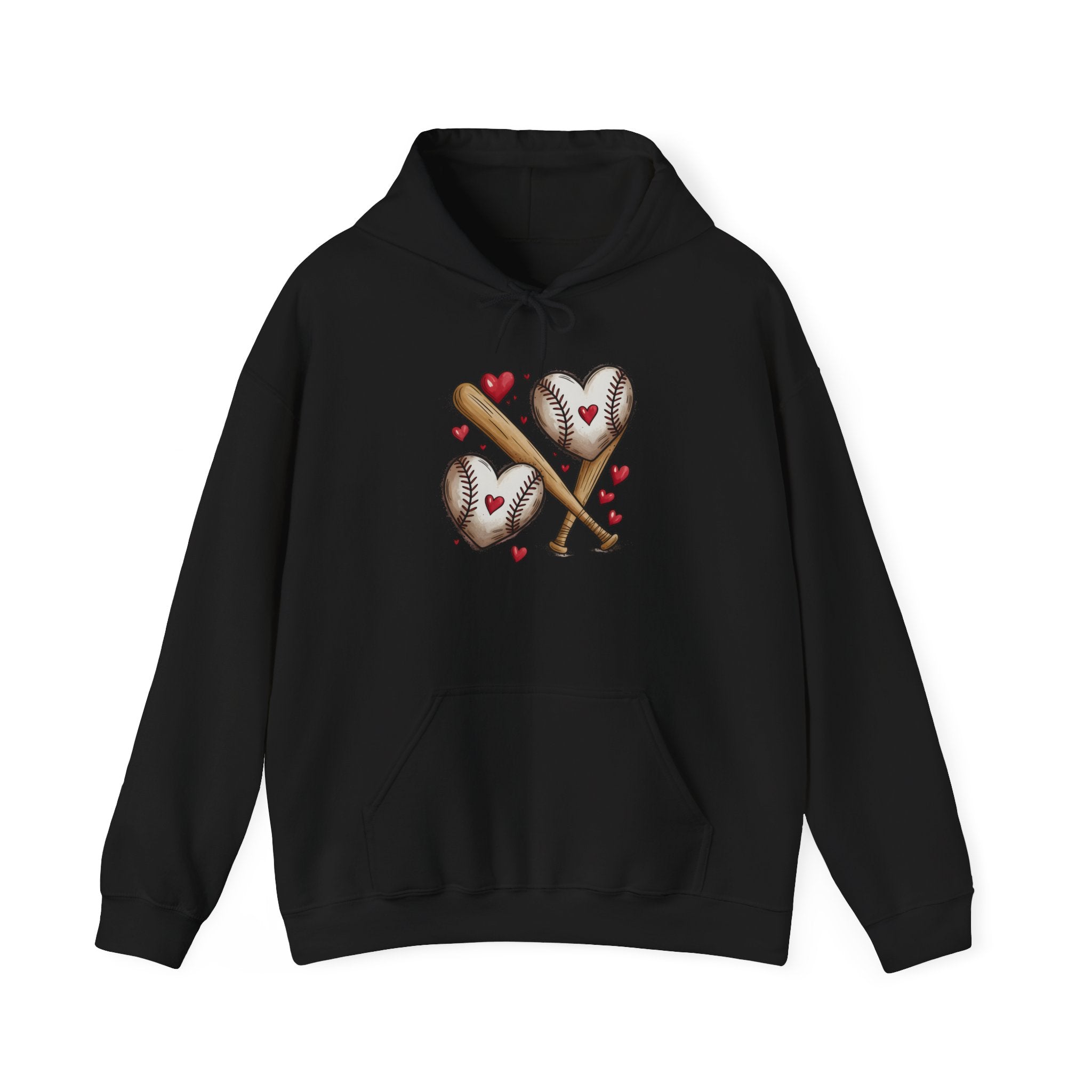 Cute Baseball Heart Hoodie