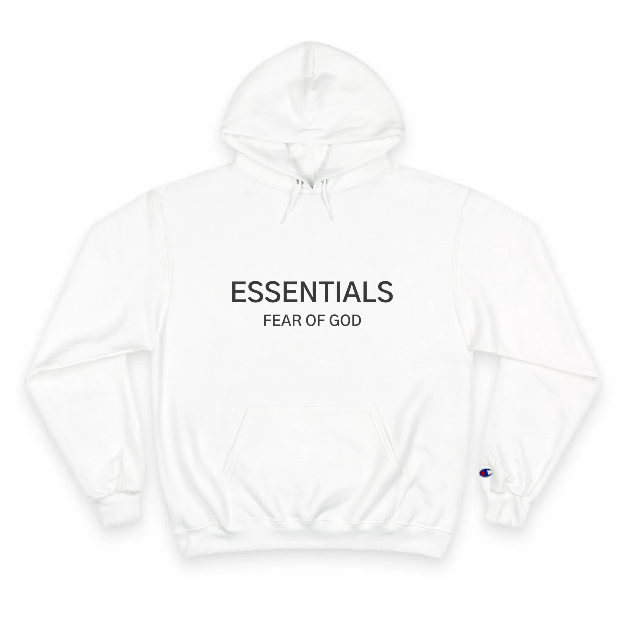Essentials Fear of God Champion Hoodie Printify
