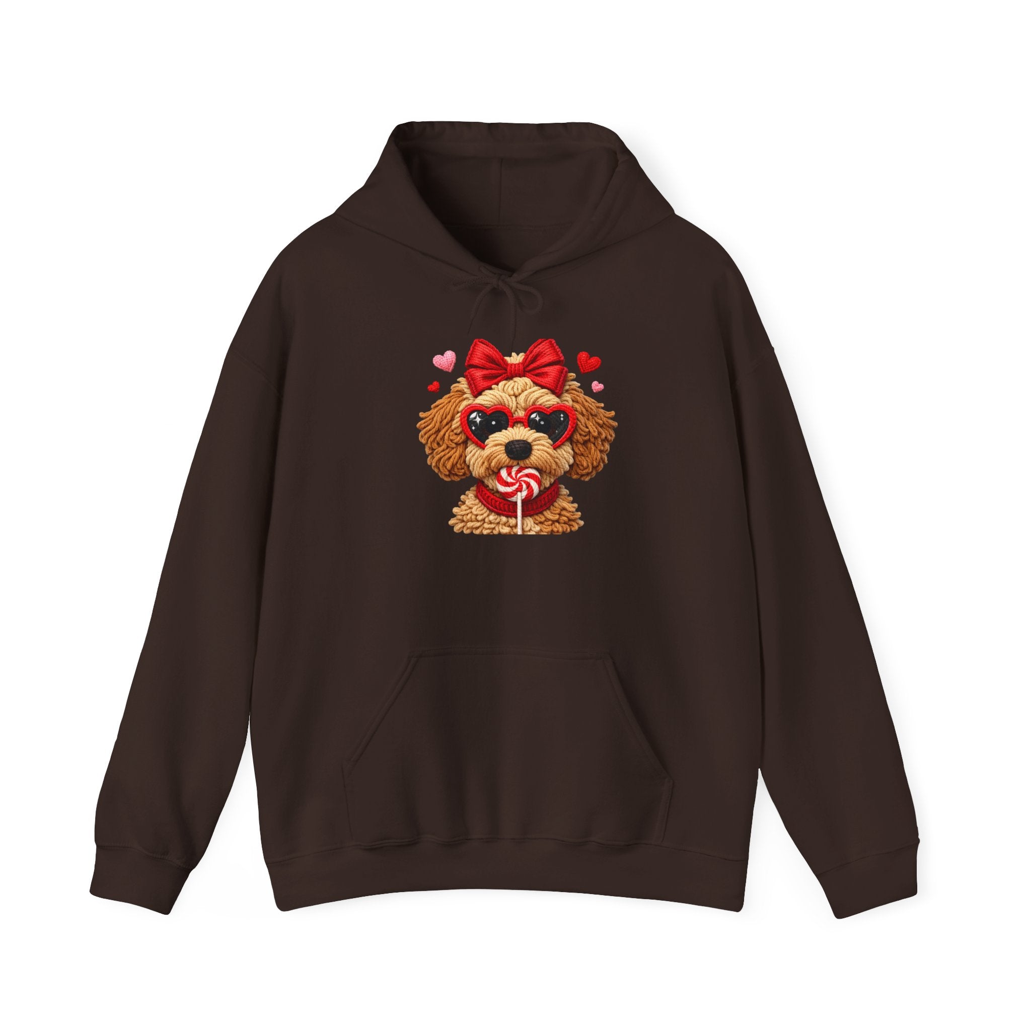 Poodle Puppy Valentine Hoodie
