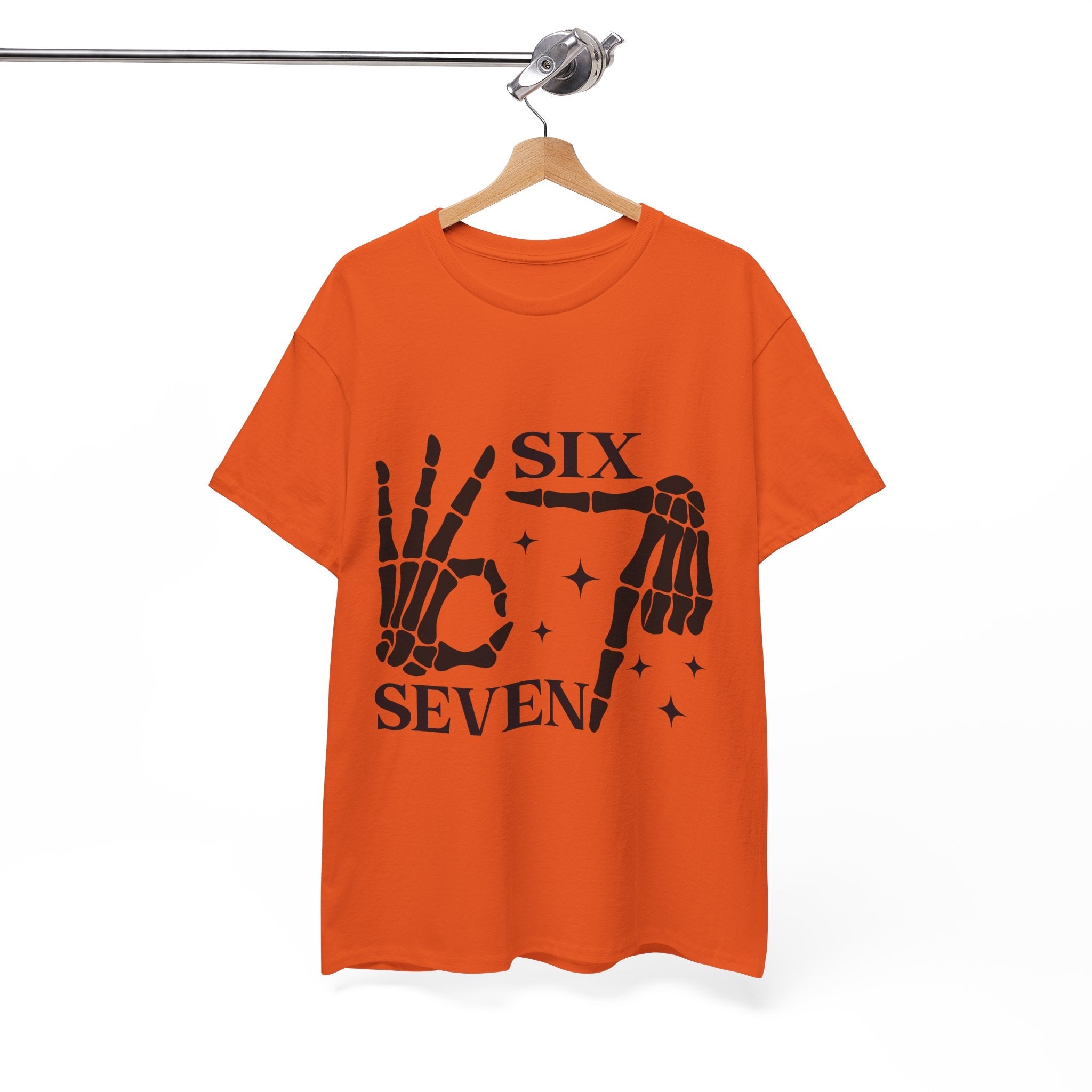 Skeleton Hands 6 - 7 Meme T- Shirt Printify