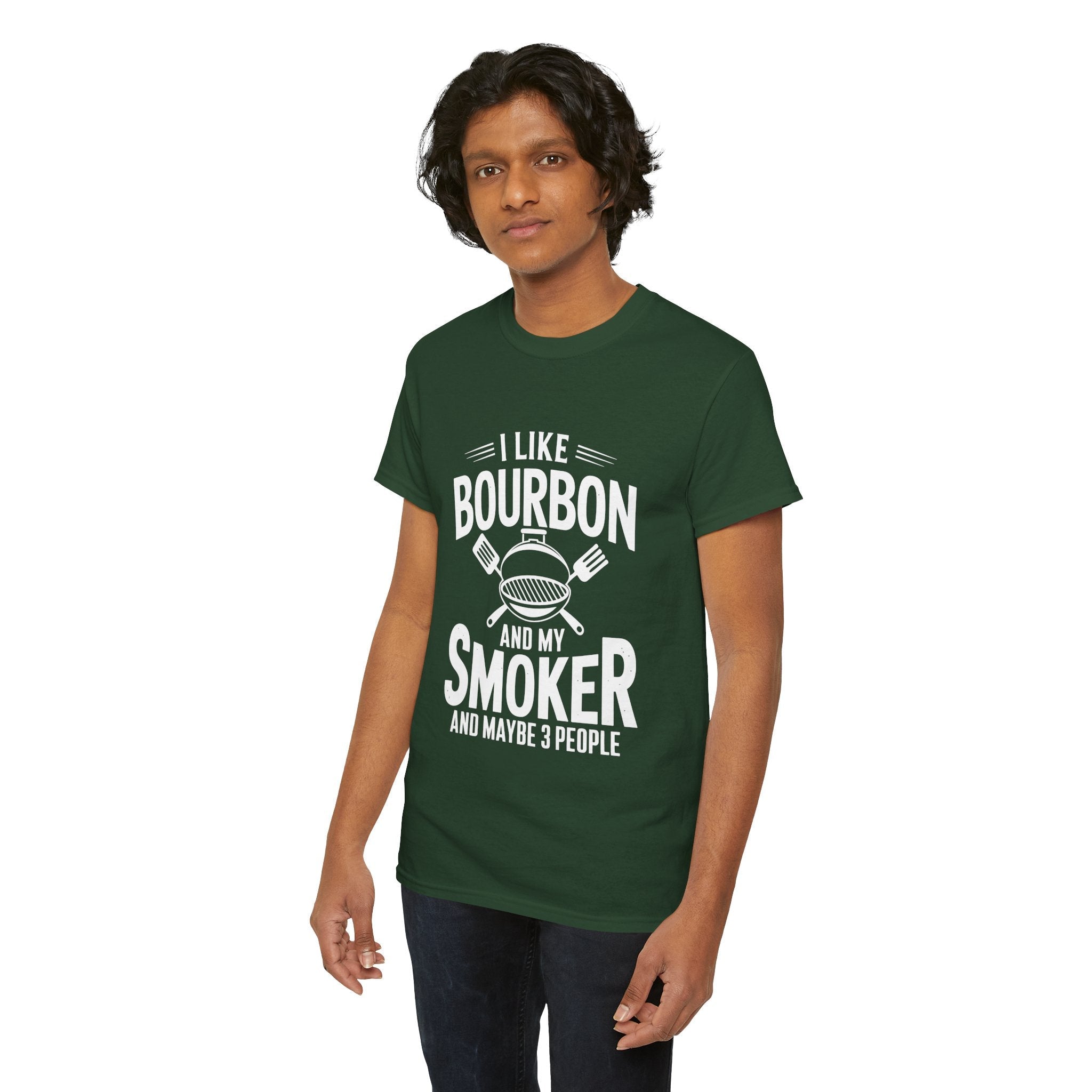 Bourbon Smoker Funny BBQ T- Shirt Printify