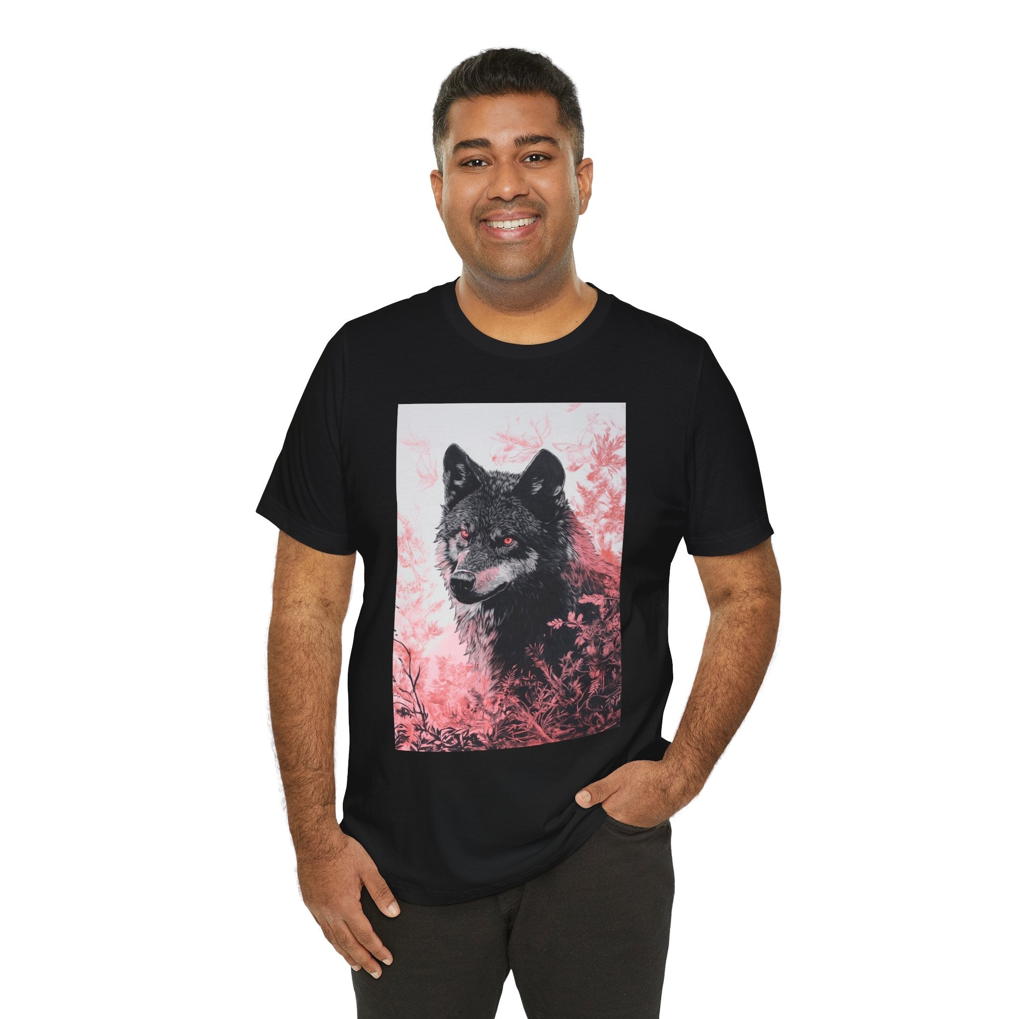 Artistic Wolf Graphic T- Shirt Printify