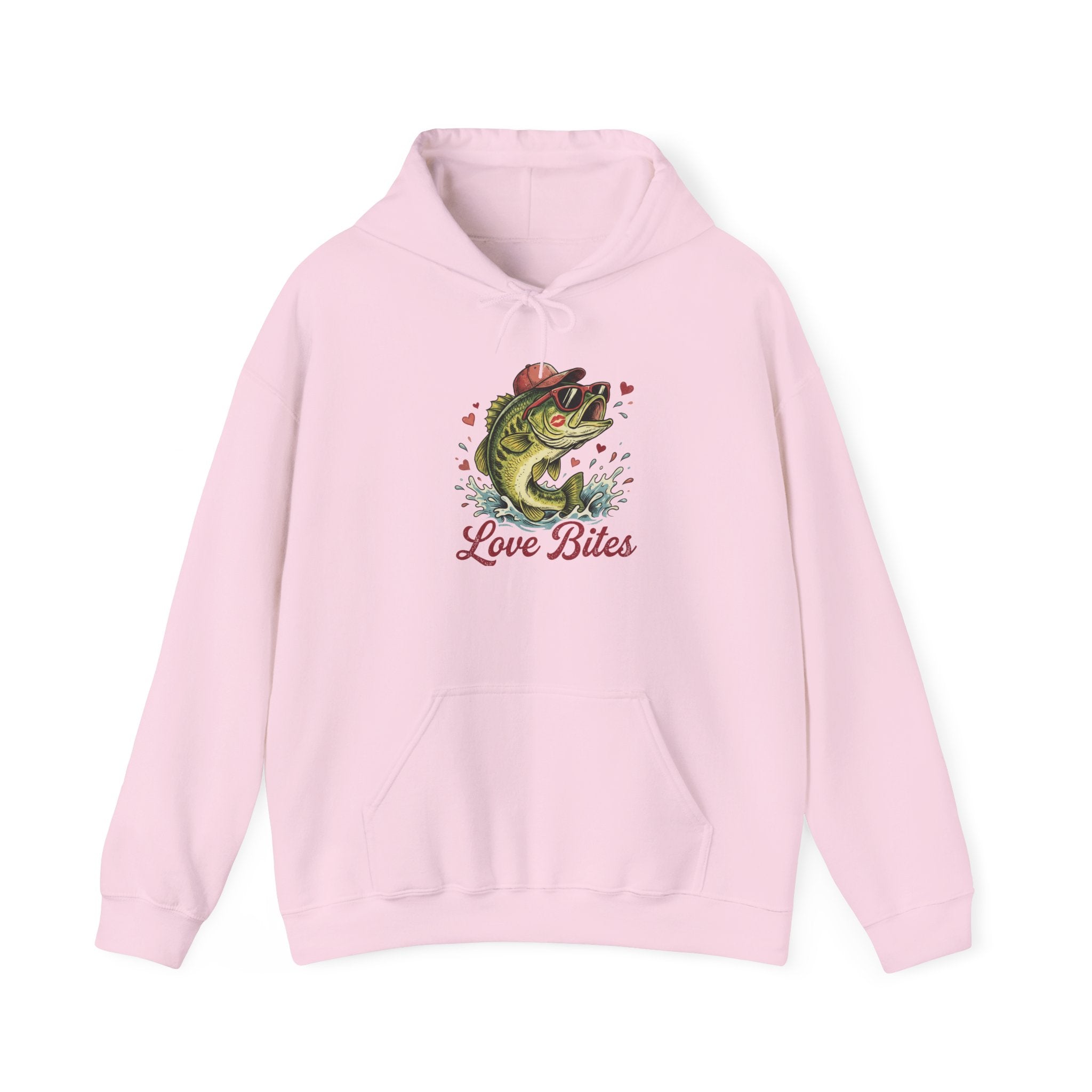 'Love Bites' Fishing Bass Graphic Hoodie