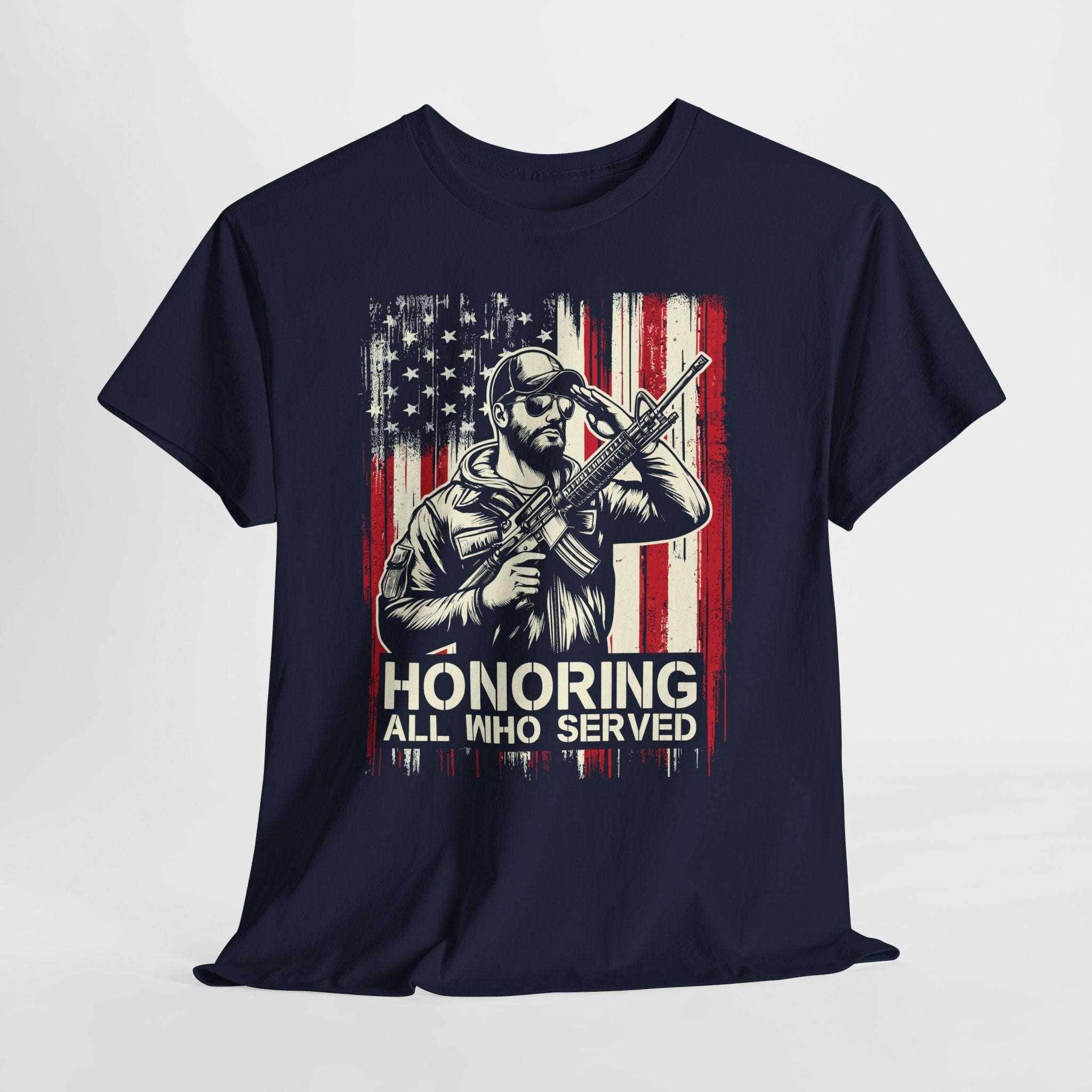 Patriotic Veteran Graphic T-Shirt Printify