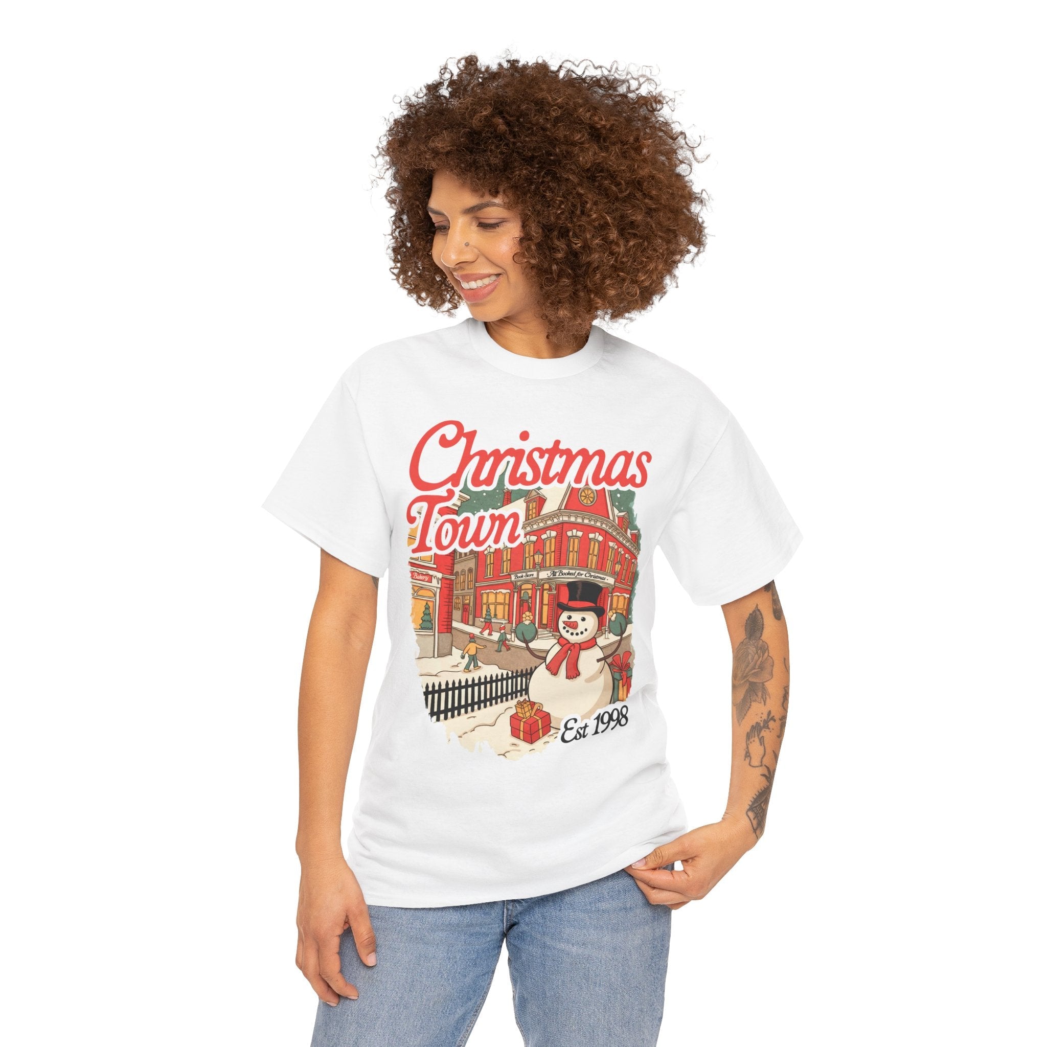 Christmas Town Unisex Graphic T- Shirt Printify