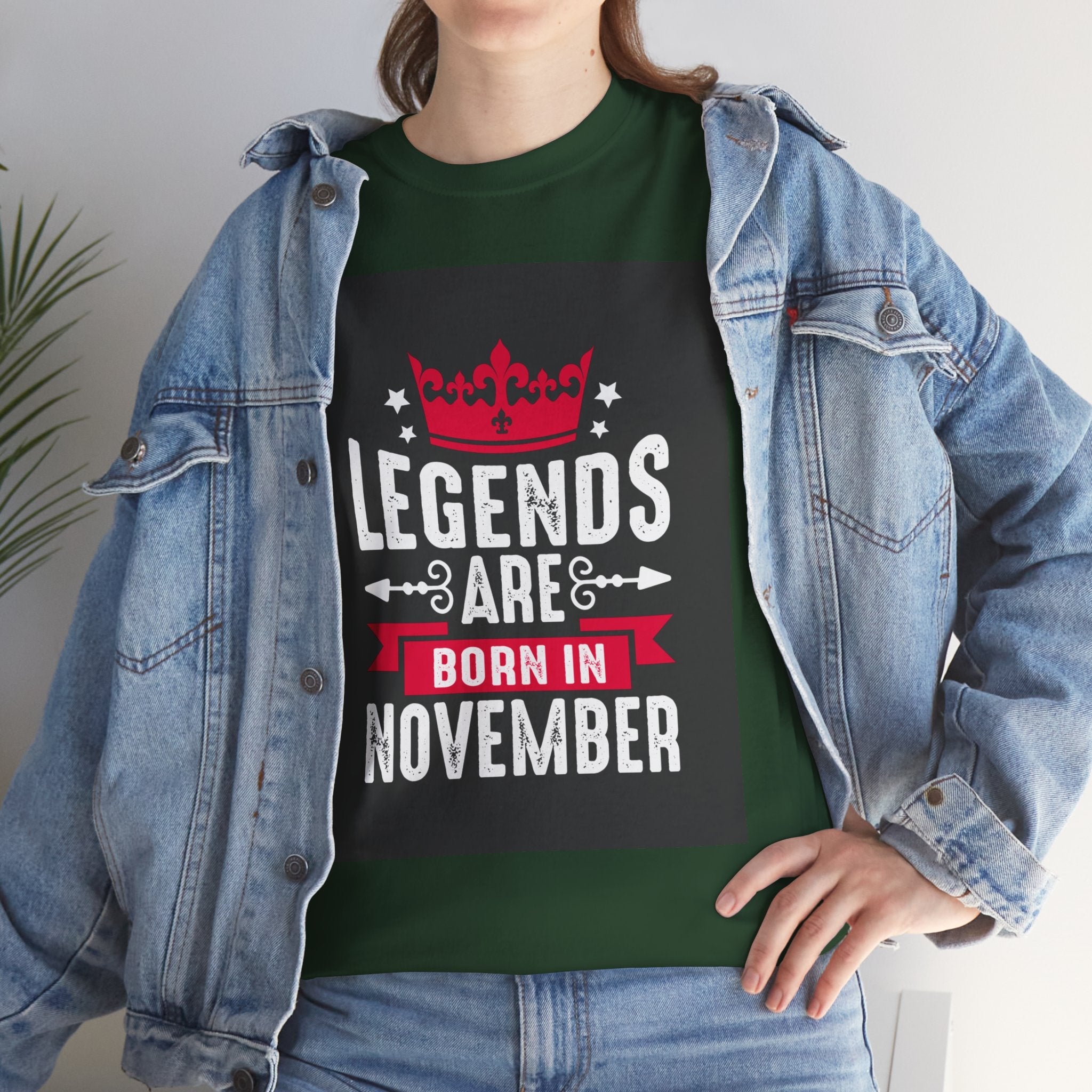 Legends Born in November Unisex T- Shirt Printify