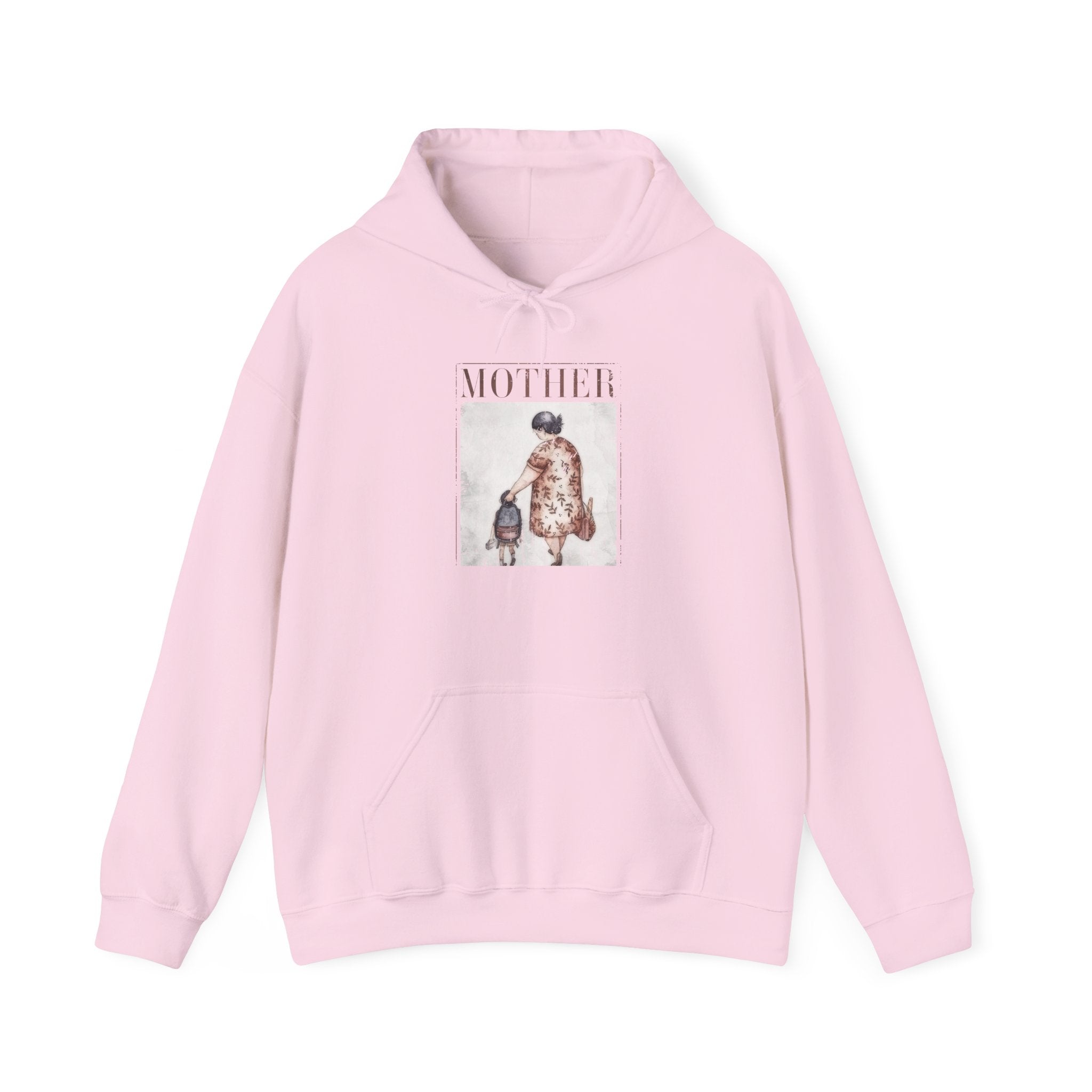 Mother & Child Vintage Art Hoodie Printify