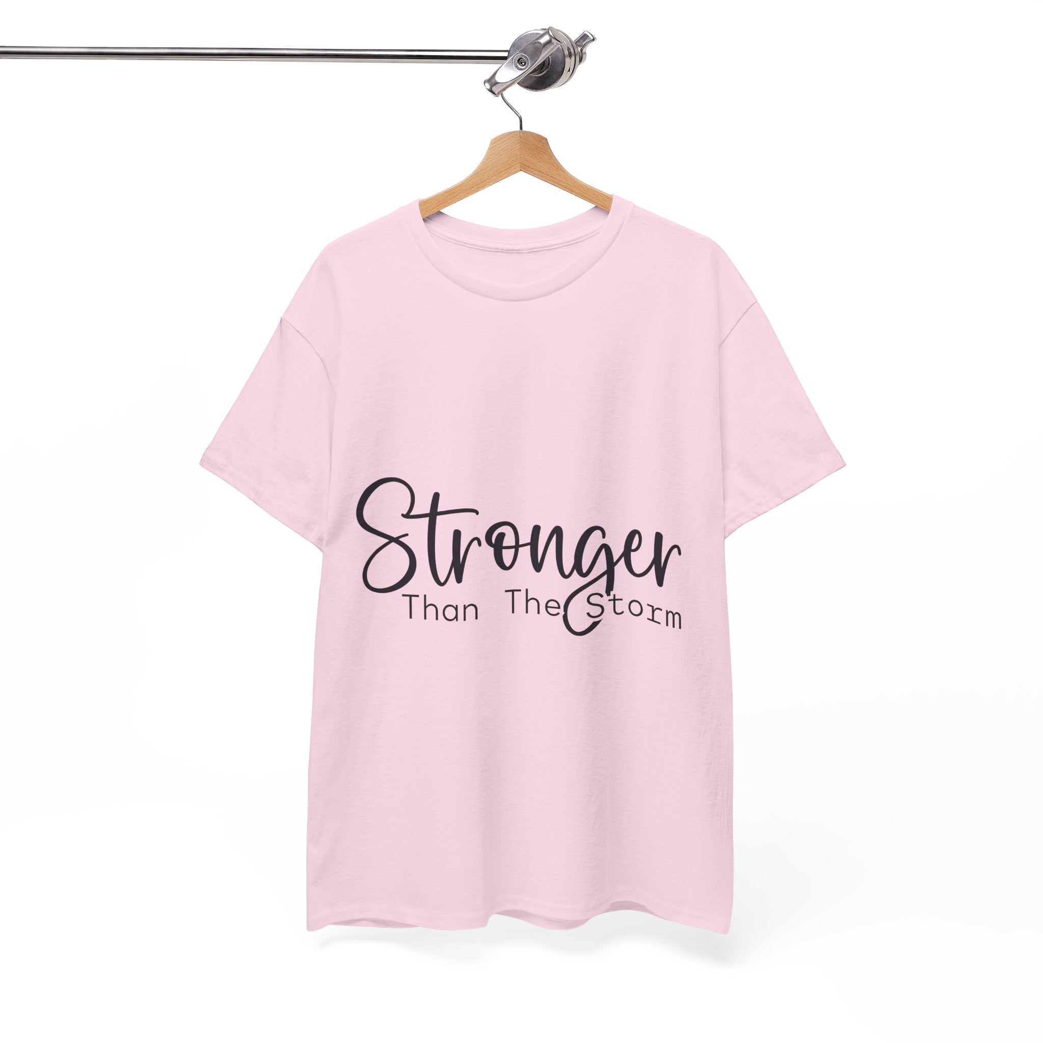 Stronger Than The Storm Inspirational T-Shirt Printify