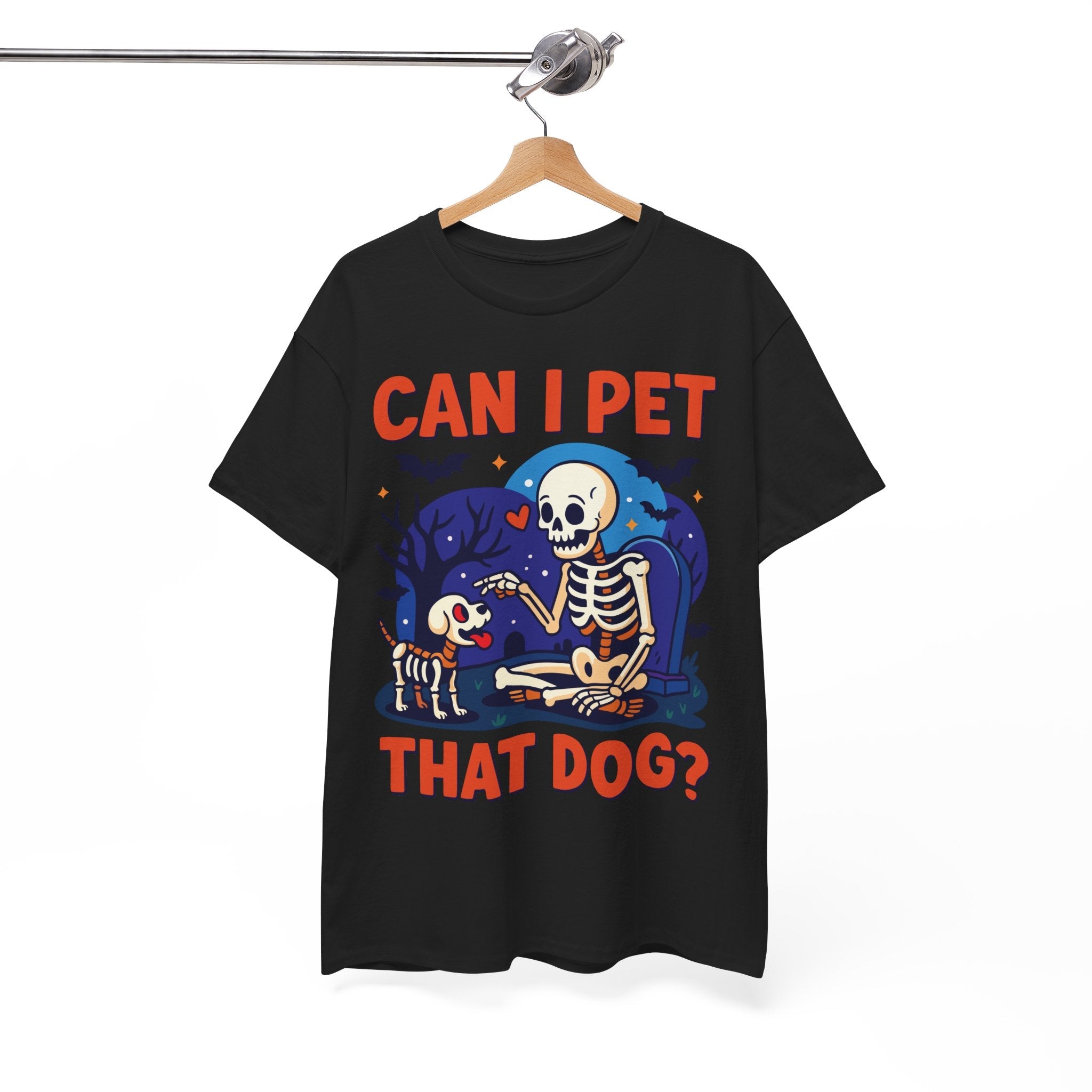 Can I Pet That Dog Halloween Graphic T-Shirt Printify
