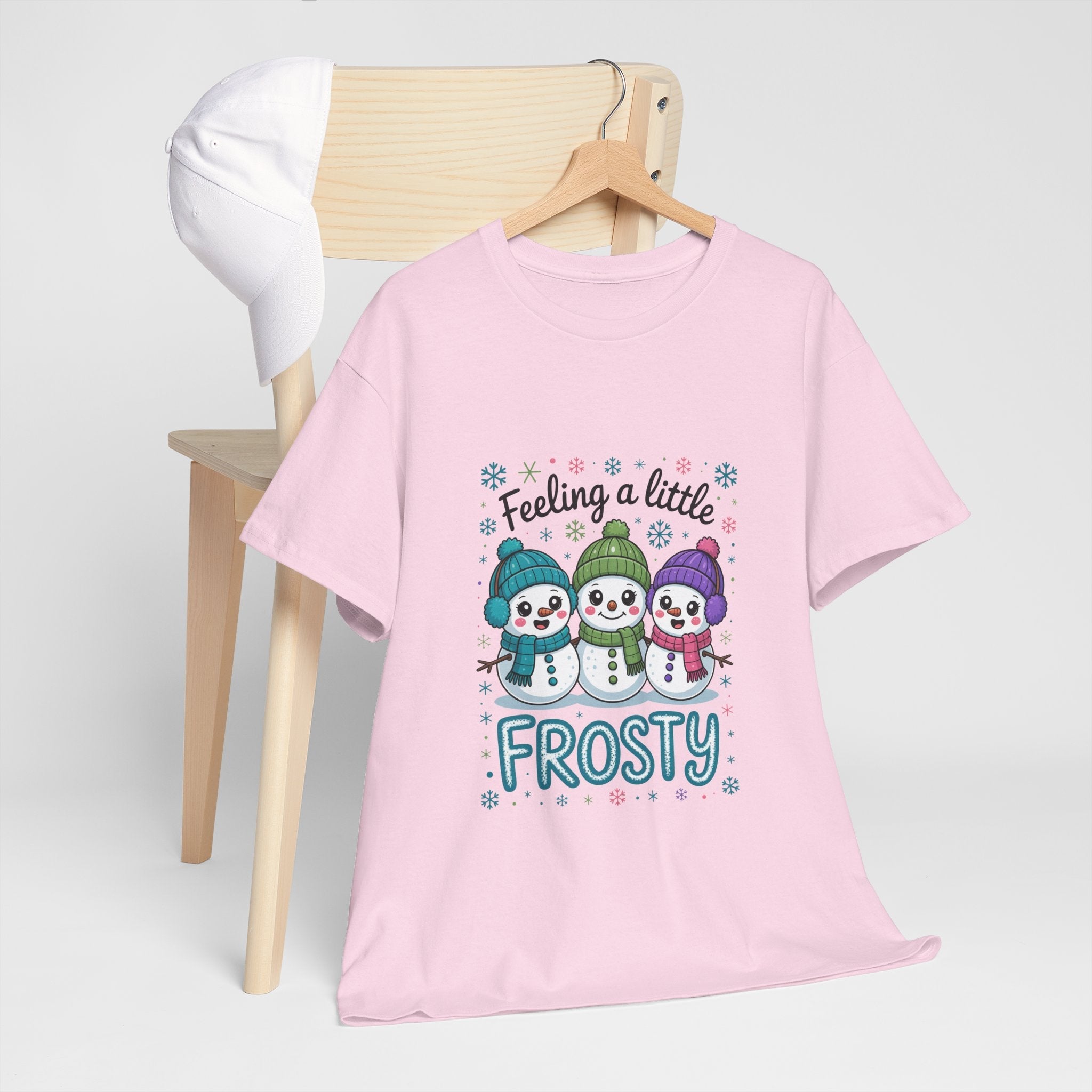 Frosty Friends Graphic Winter T- Shirt Printify