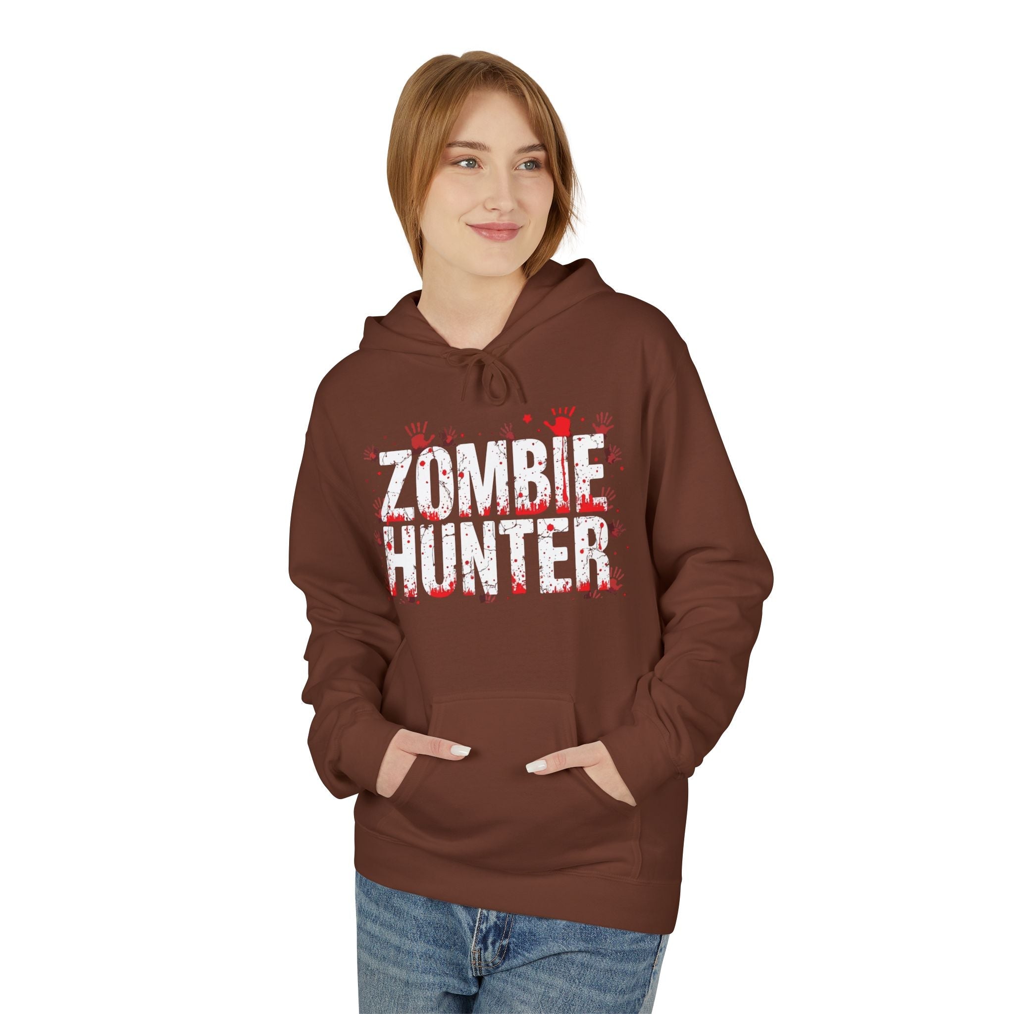 Zombie Hunter Graphic Hoodie Printify